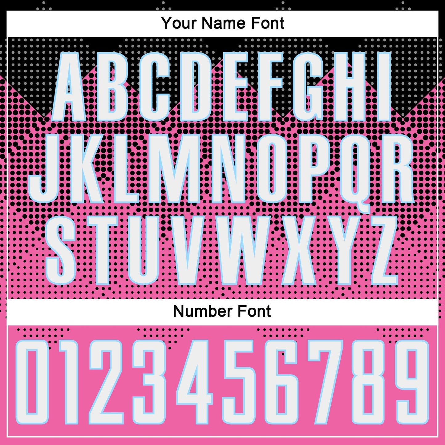 Custom Pink Black-LIght Blue Gradient Square Shape Sublimation Soccer Uniform Jersey - Sky-Custom