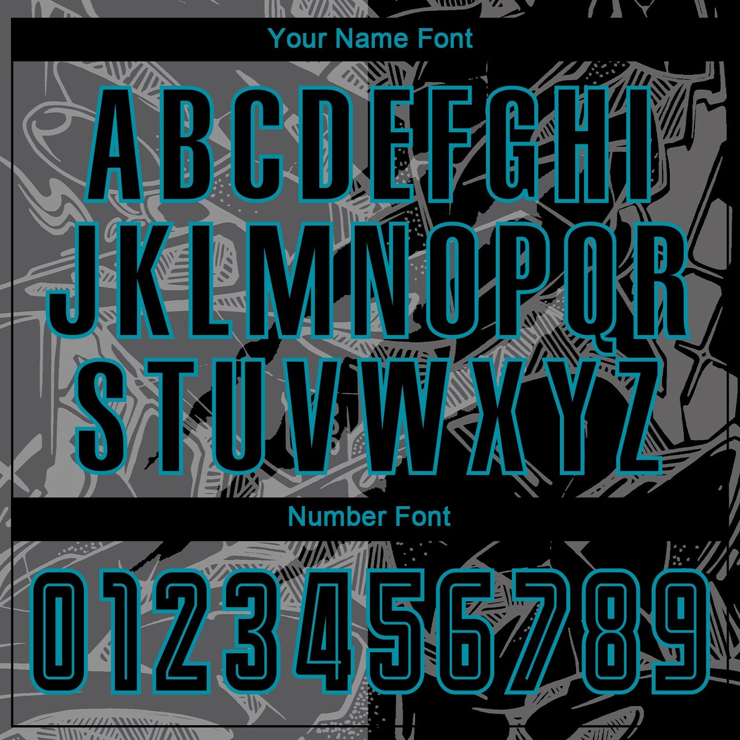Custom Graffiti Pattern Black Steel Gray-Teal Scratch Sublimation Soccer Uniform Jersey - Sky-Custom