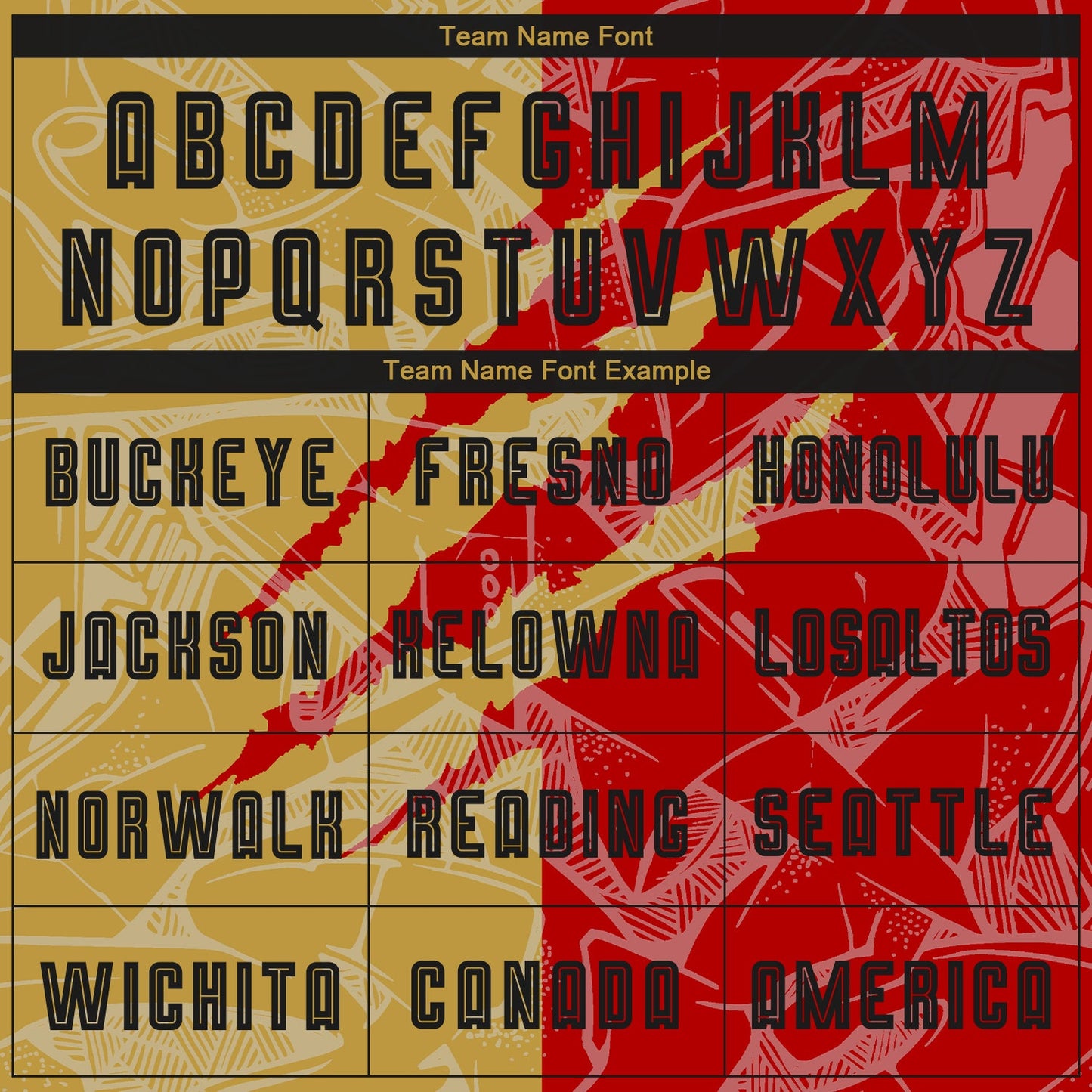 Custom Graffiti Pattern Black Red-Old Gold Scratch Sublimation Soccer Uniform Jersey - Sky-Custom