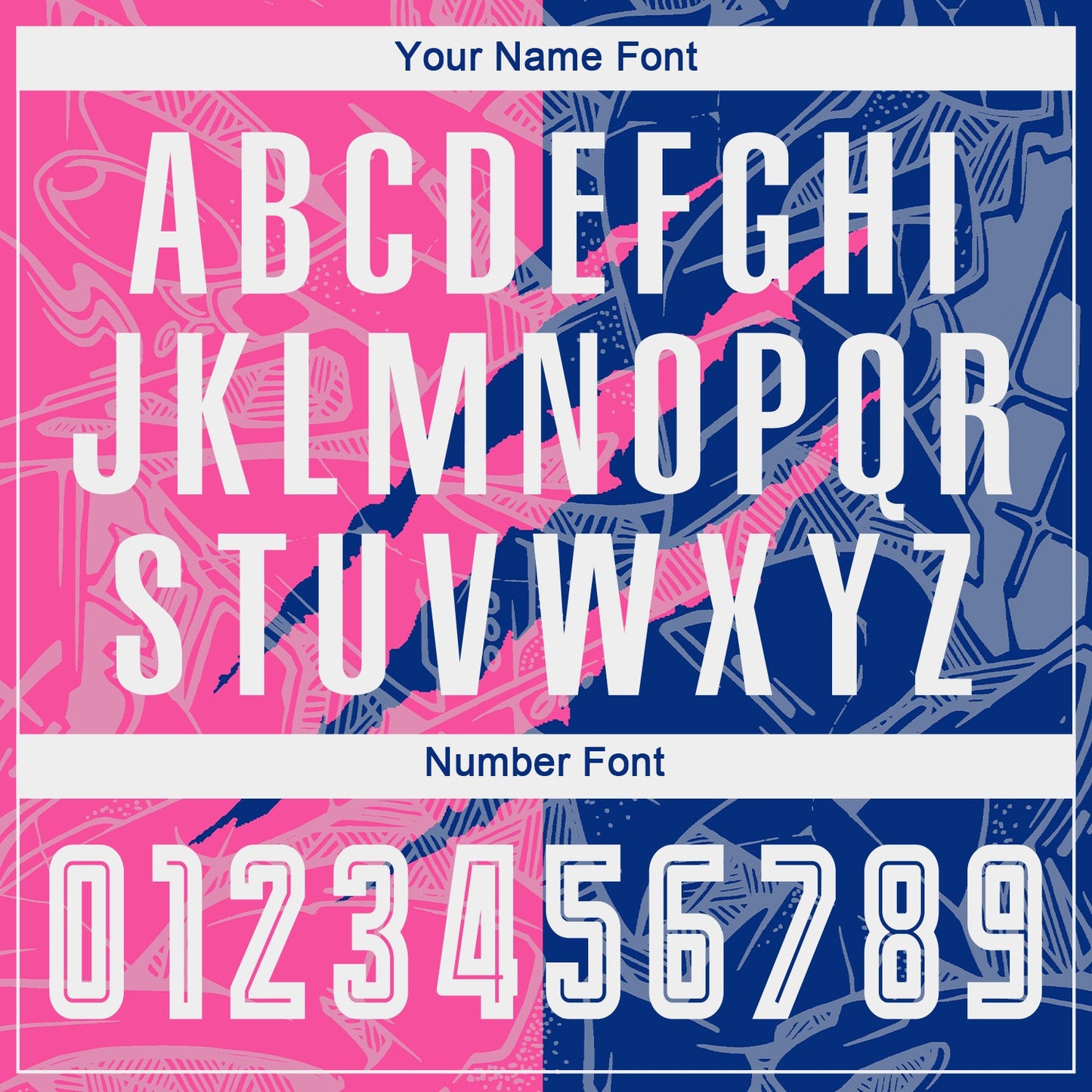 Custom Graffiti Pattern Pink-Royal Scratch Sublimation Soccer Uniform Jersey - Sky-Custom