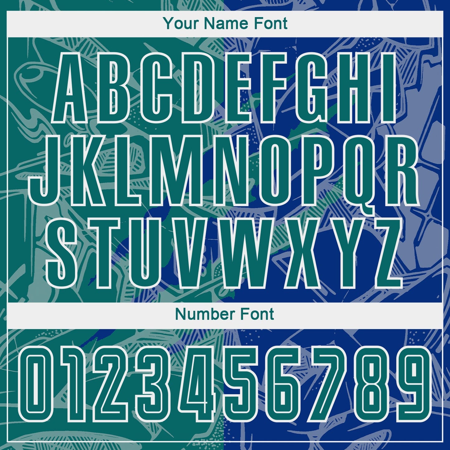 Custom Graffiti Pattern Teal-Royal Scratch Sublimation Soccer Uniform Jersey - Sky-Custom