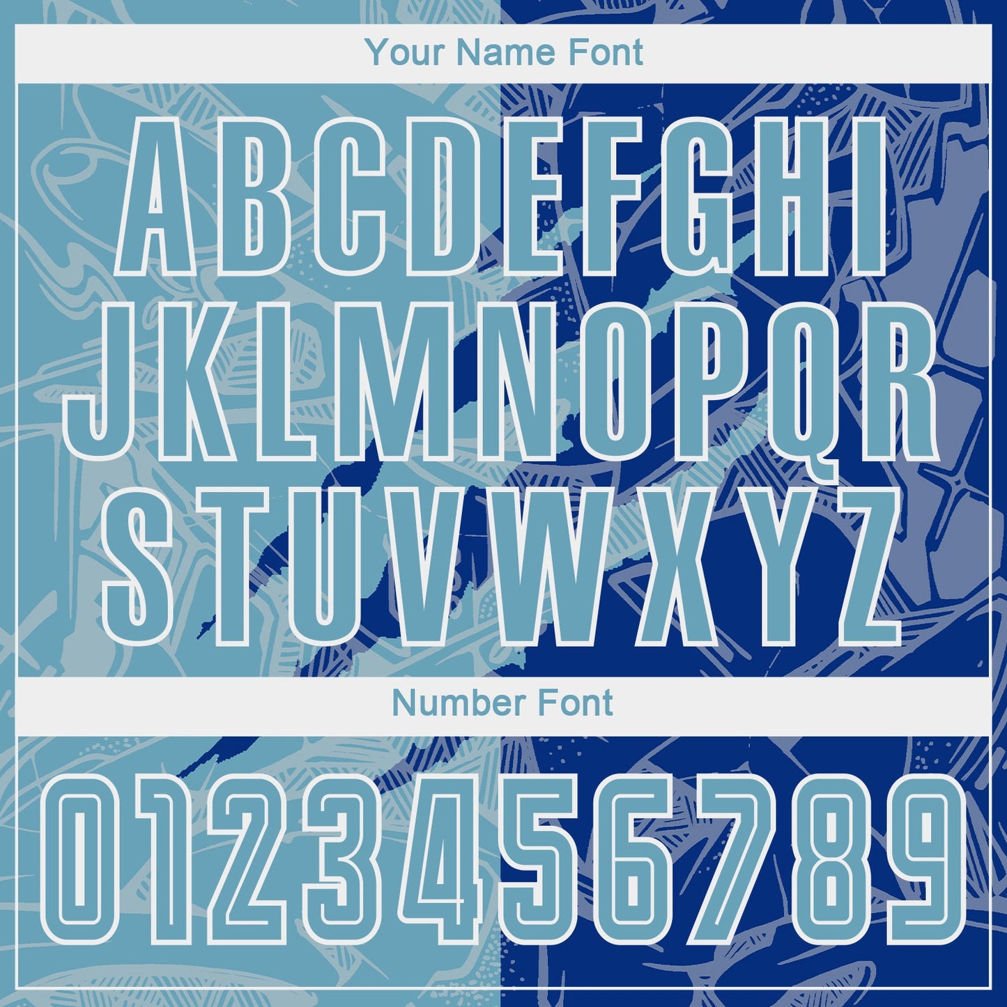Custom Graffiti Pattern Shadow Blue-Royal Scratch Sublimation Soccer Uniform Jersey - Sky-Custom