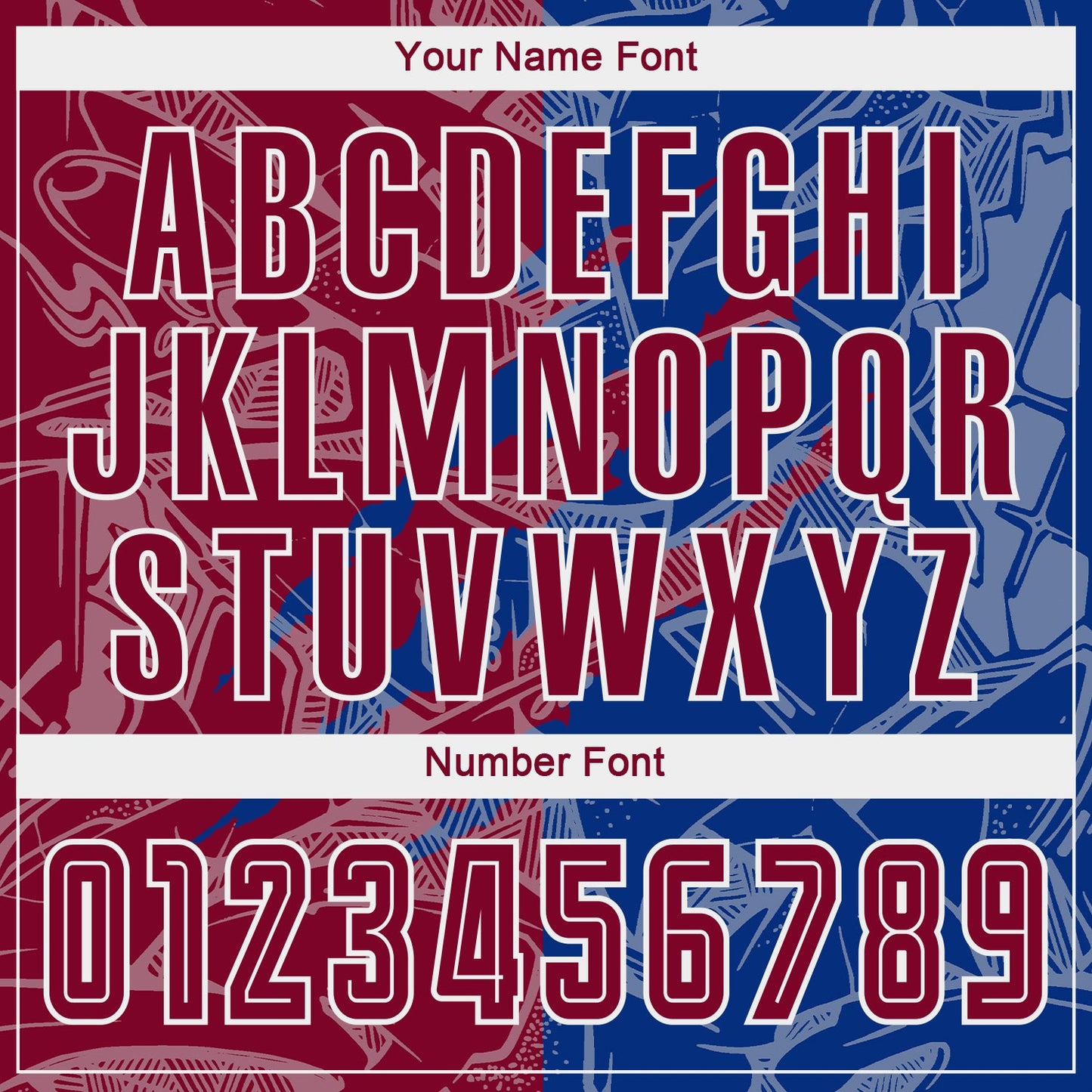 Custom Graffiti Pattern Maroon-Royal Scratch Sublimation Soccer Uniform Jersey - Sky-Custom