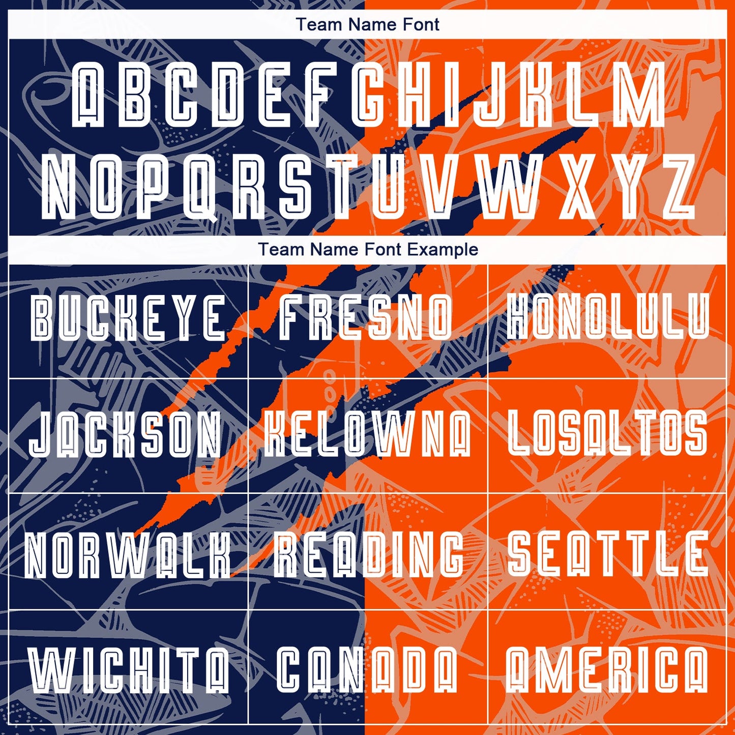 Custom Graffiti Pattern Navy-Orange Scratch Sublimation Soccer Uniform Jersey - Sky-Custom