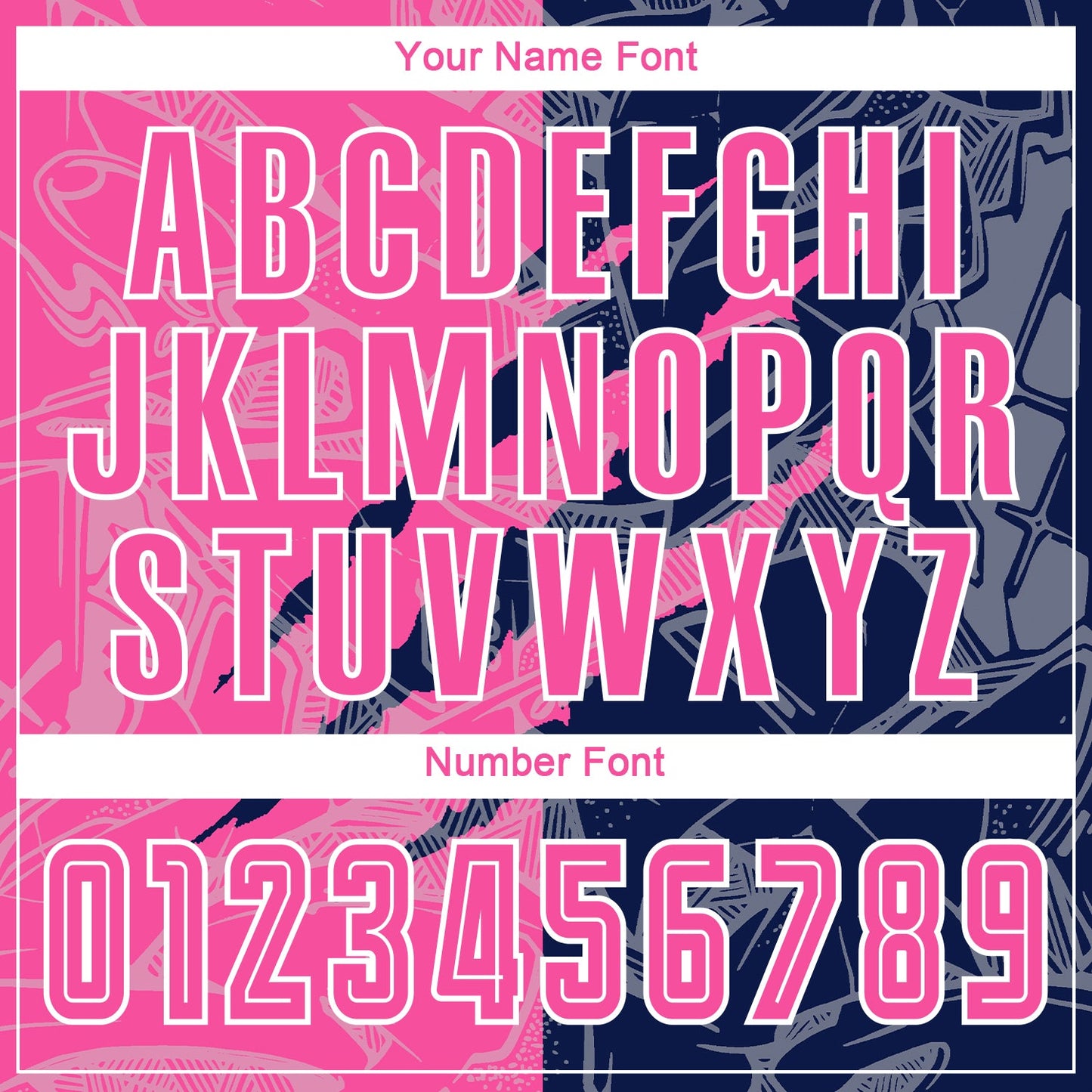 Custom Graffiti Pattern Pink-Navy Scratch Sublimation Soccer Uniform Jersey - Sky-Custom