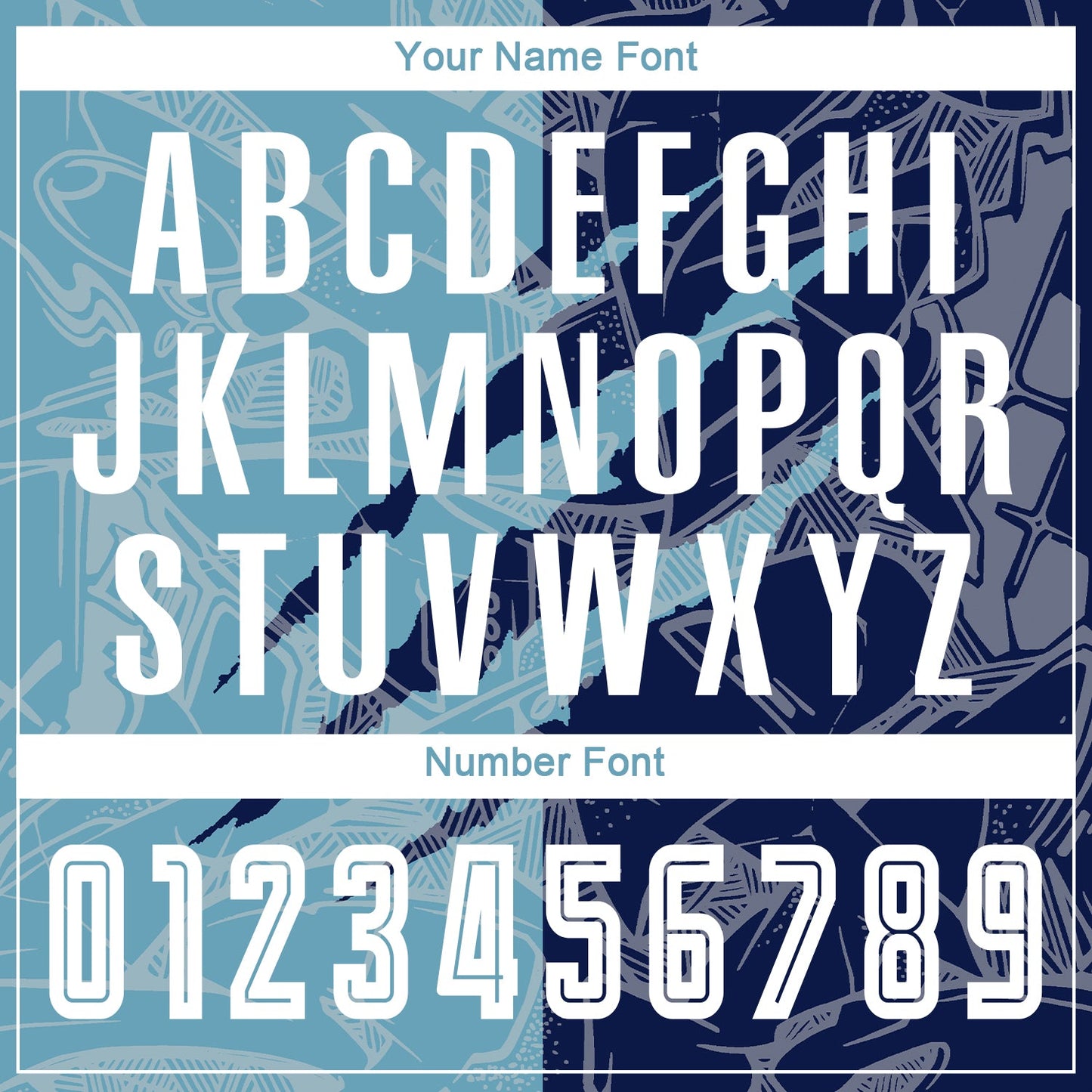 Custom Graffiti Pattern Shadow Blue-Navy Scratch Sublimation Soccer Uniform Jersey - Sky-Custom