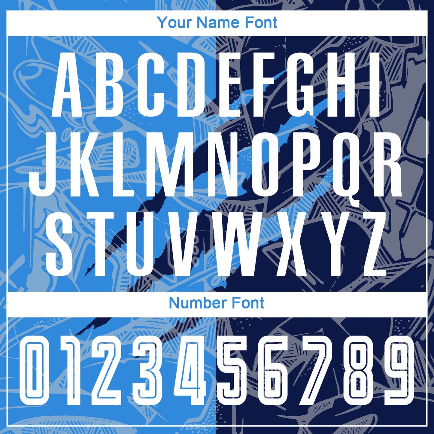 Custom Graffiti Pattern Powder Blue-Navy Scratch Sublimation Soccer Uniform Jersey - Sky-Custom