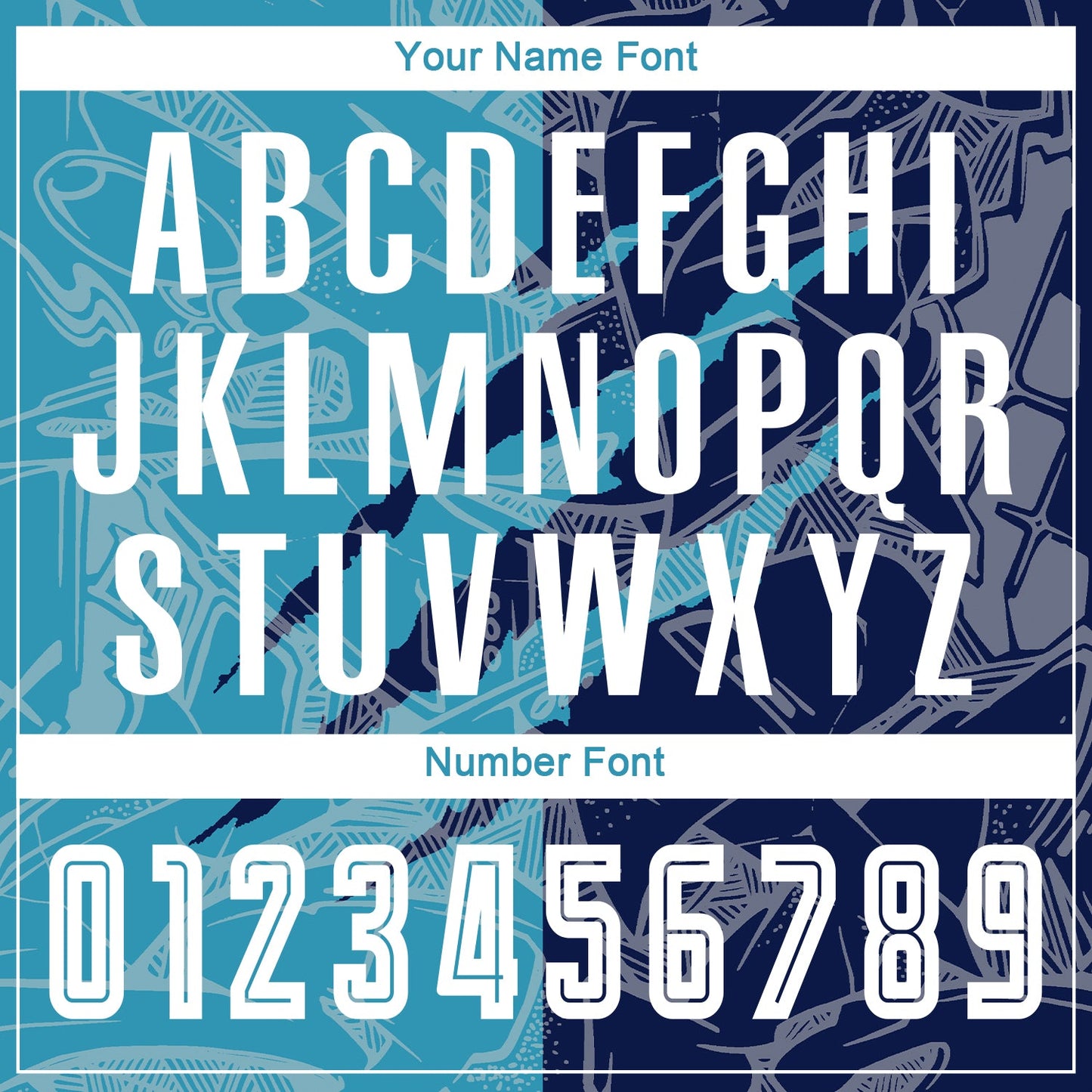 Custom Graffiti Pattern Panther Blue-Navy Scratch Sublimation Soccer Uniform Jersey - Sky-Custom