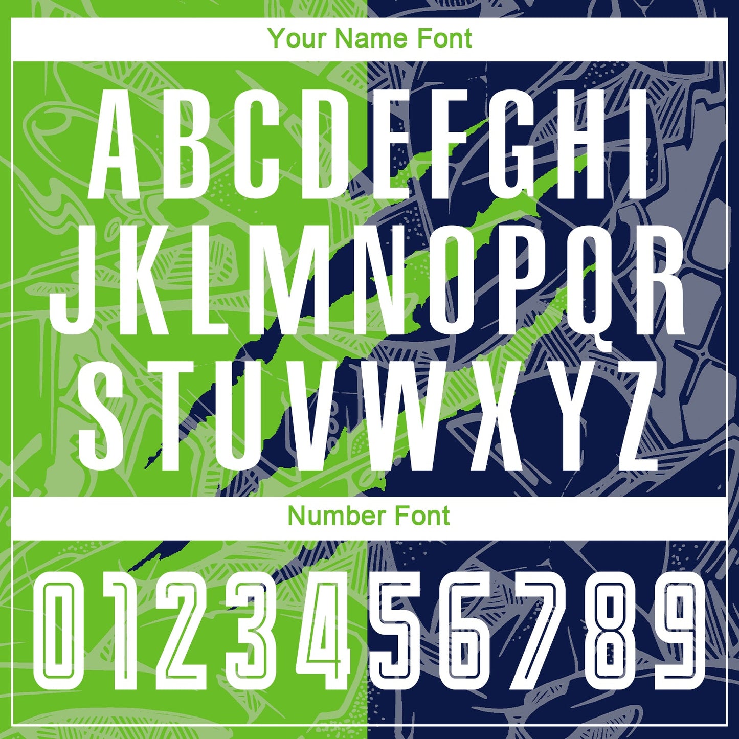 Custom Graffiti Pattern Aurora Green-Navy Scratch Sublimation Soccer Uniform Jersey - Sky-Custom