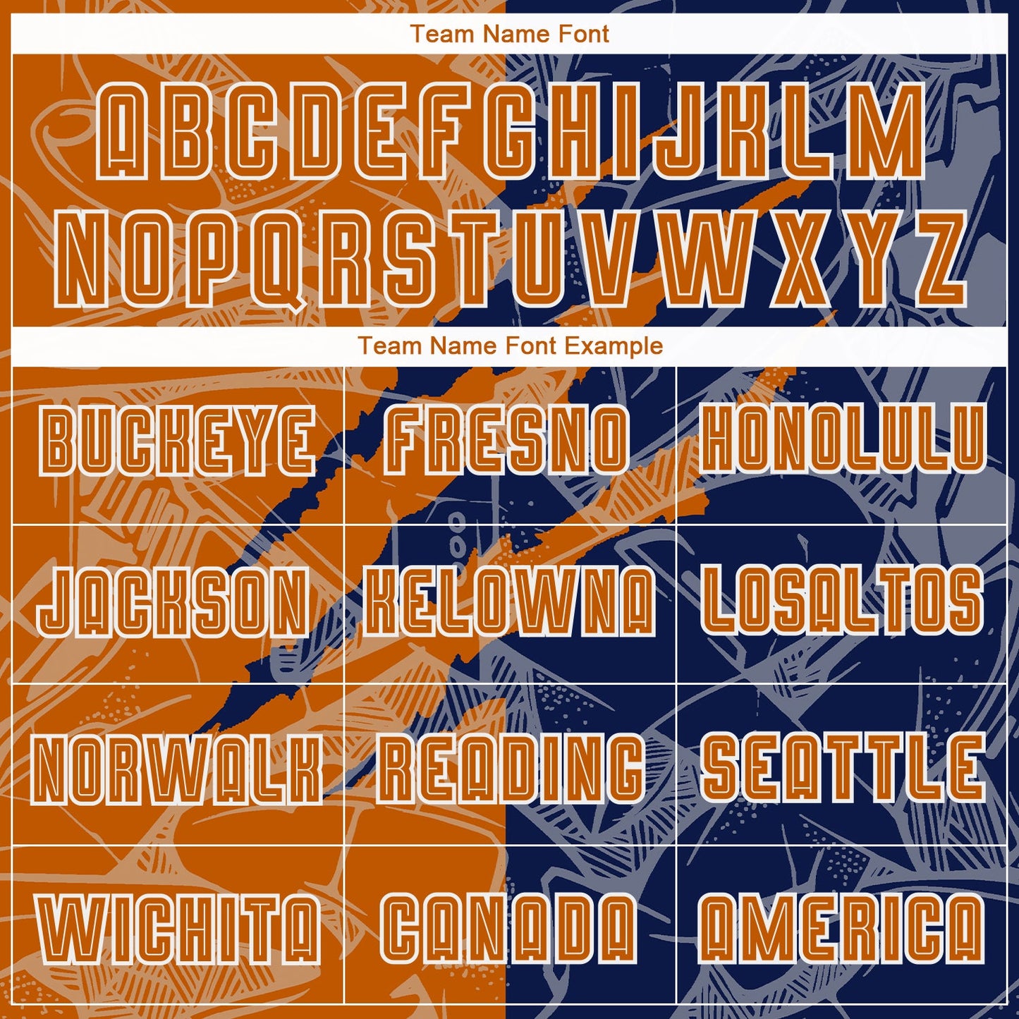 Custom Graffiti Pattern Texas Orange-Navy Scratch Sublimation Soccer Uniform Jersey - Sky-Custom