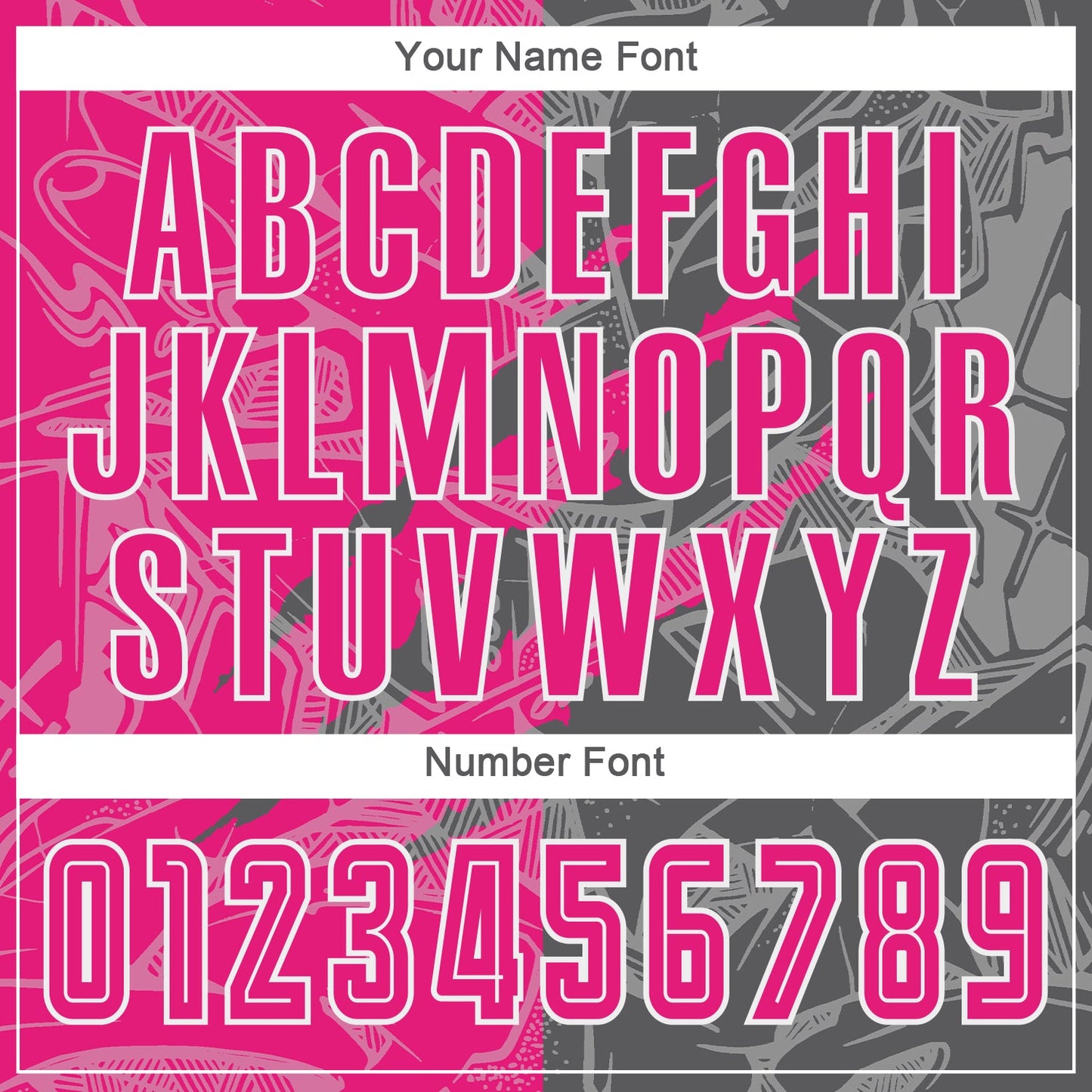 Custom Graffiti Pattern Hot Pink-Steel Gray Scratch Sublimation Soccer Uniform Jersey - Sky-Custom