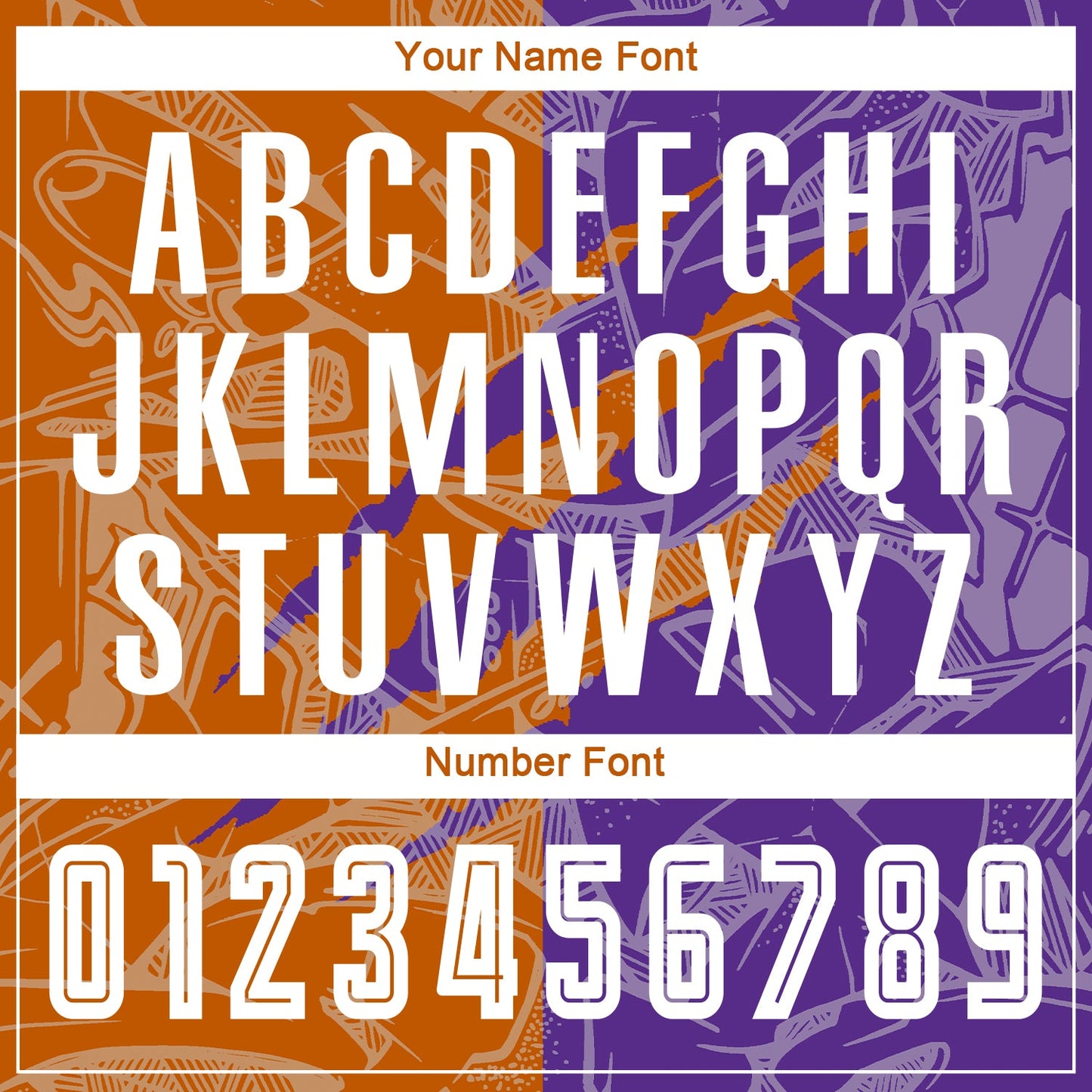 Custom Graffiti Pattern Texas Orange-Purple Scratch Sublimation Soccer Uniform Jersey - Sky-Custom