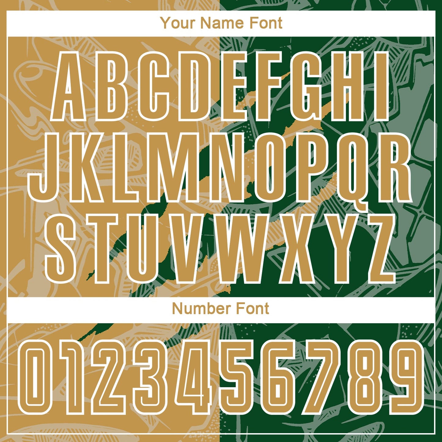 Custom Graffiti Pattern Old Gold-Green Scratch Sublimation Soccer Uniform Jersey - Sky-Custom