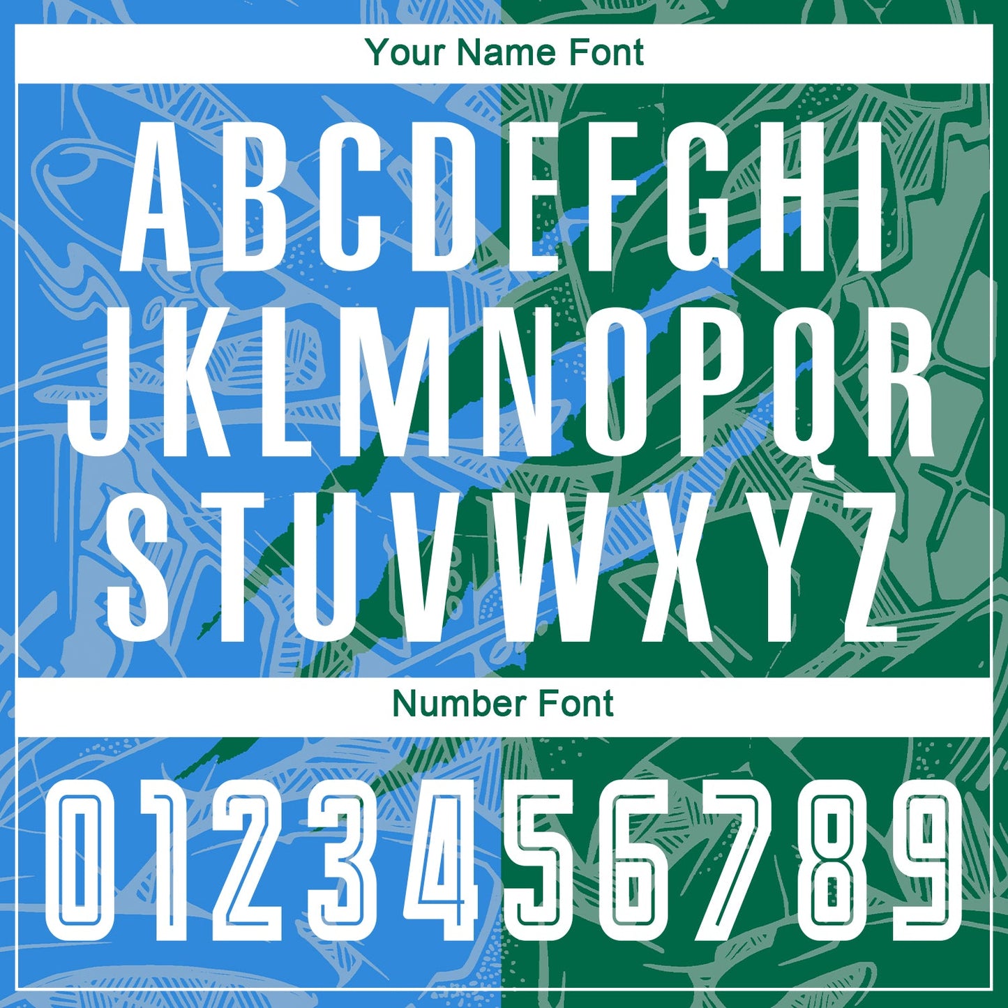 Custom Graffiti Pattern Powder Blue-Kelly Green Scratch Sublimation Soccer Uniform Jersey - Sky-Custom