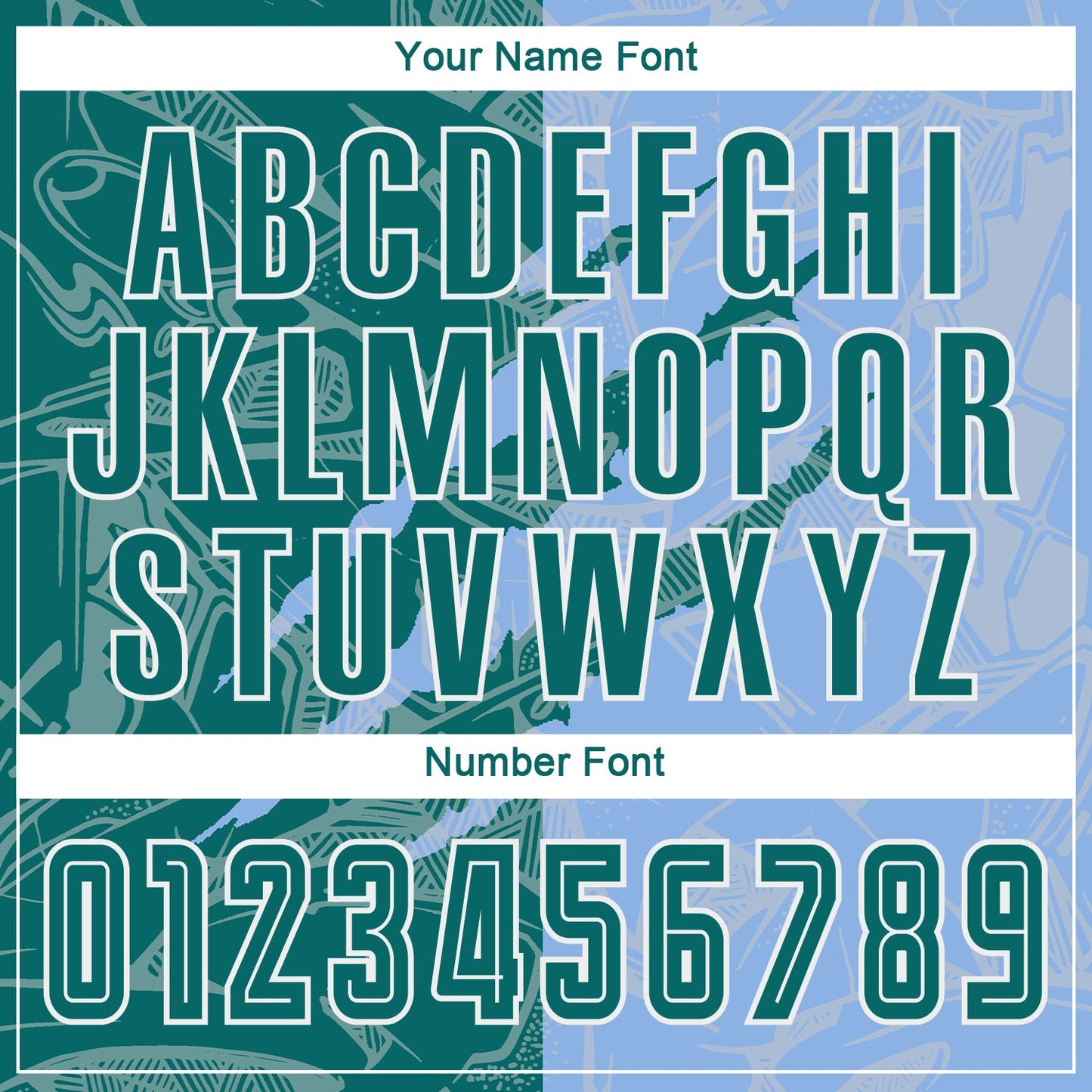 Custom Graffiti Pattern Teal-Light Blue Scratch Sublimation Soccer Uniform Jersey - Sky-Custom