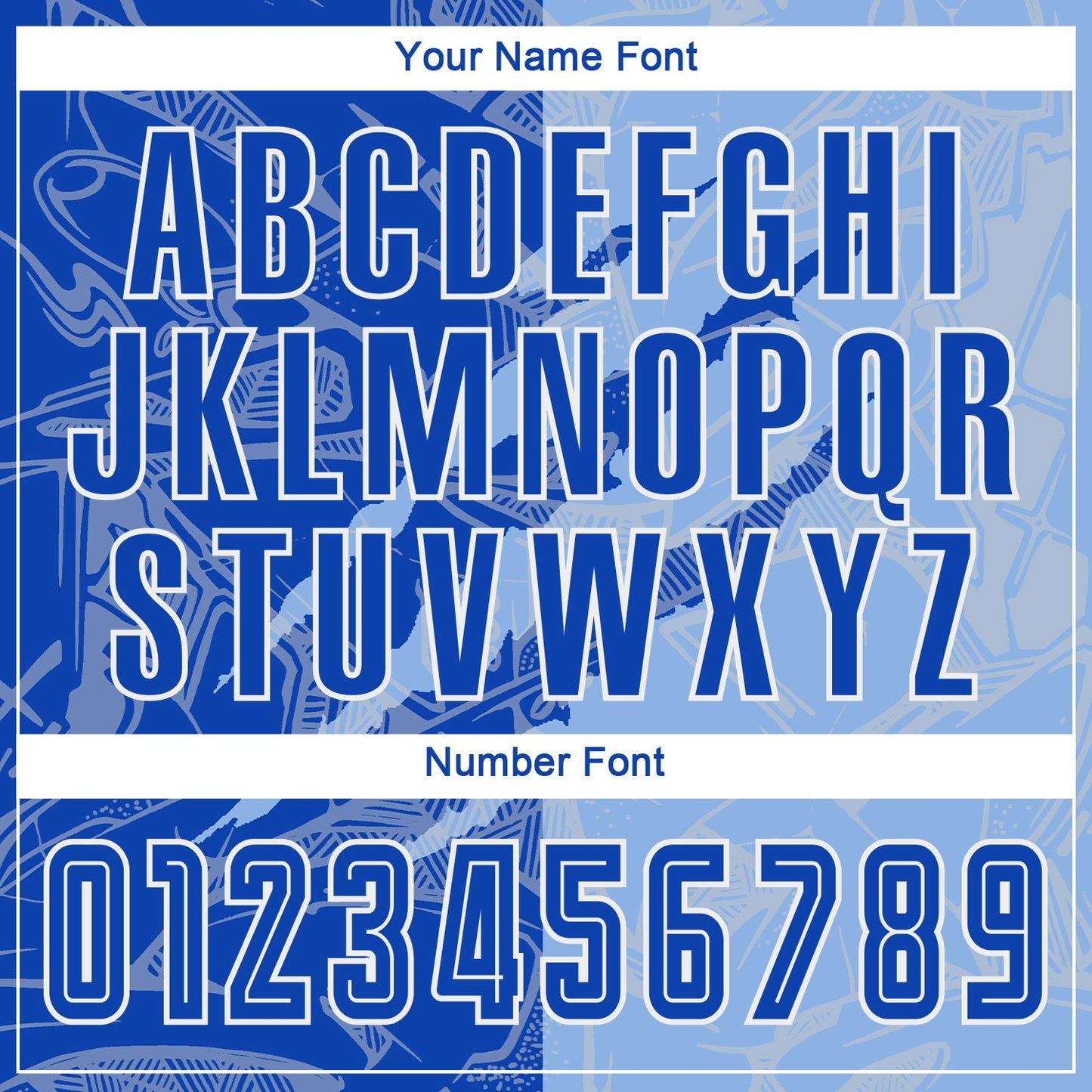 Custom Graffiti Pattern Thunder Blue-Light Blue Scratch Sublimation Soccer Uniform Jersey - Sky-Custom