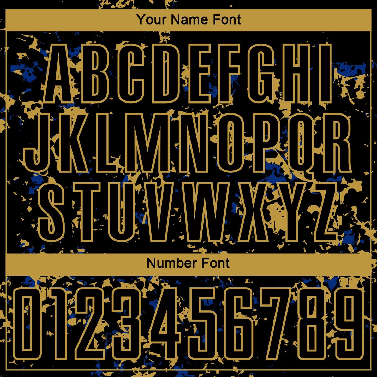 Custom Black Old Gold-Royal Abstract Fragment Art Sublimation Soccer Uniform Jersey - Sky-Custom