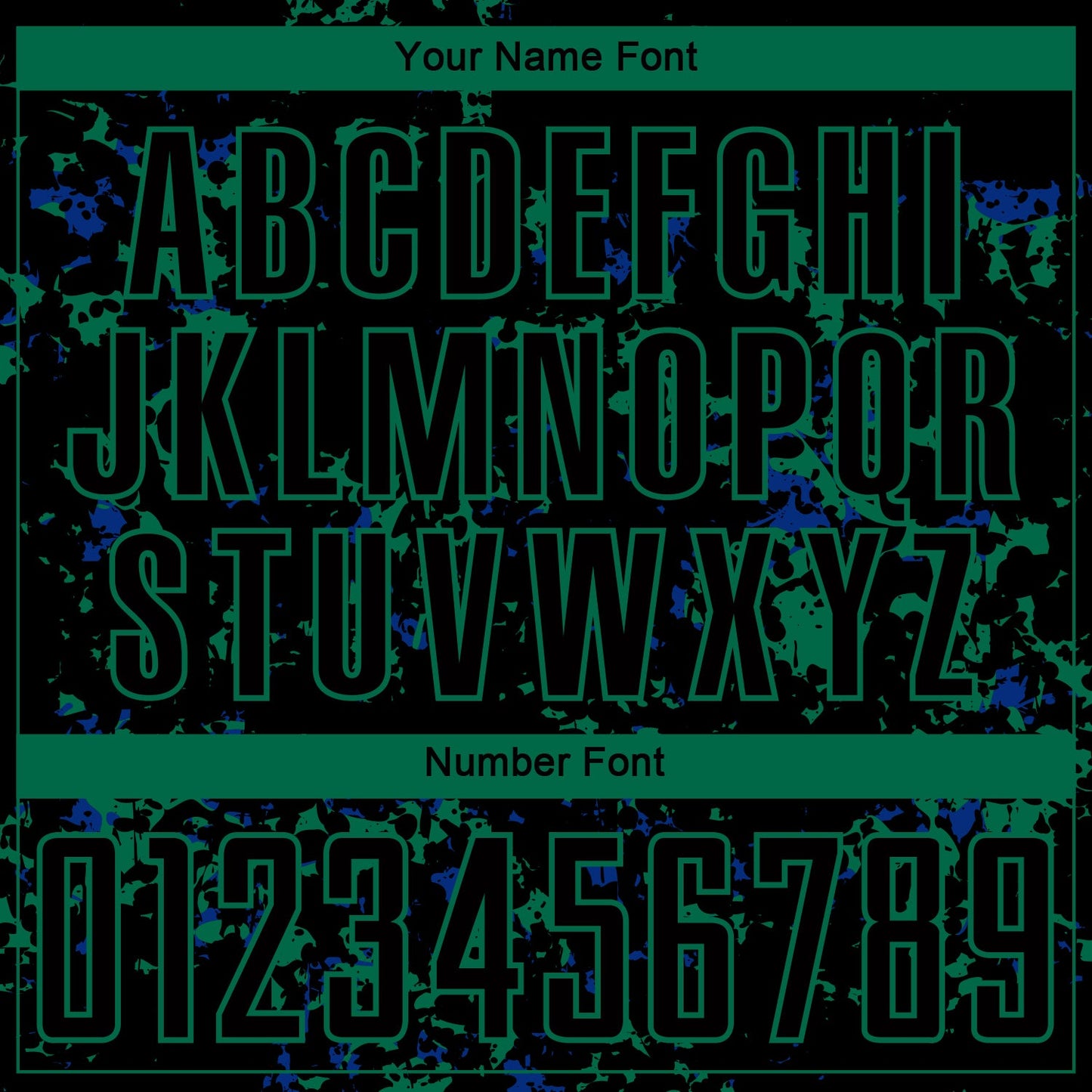 Custom Black Kelly Green-Royal Abstract Fragment Art Sublimation Soccer Uniform Jersey - Sky-Custom
