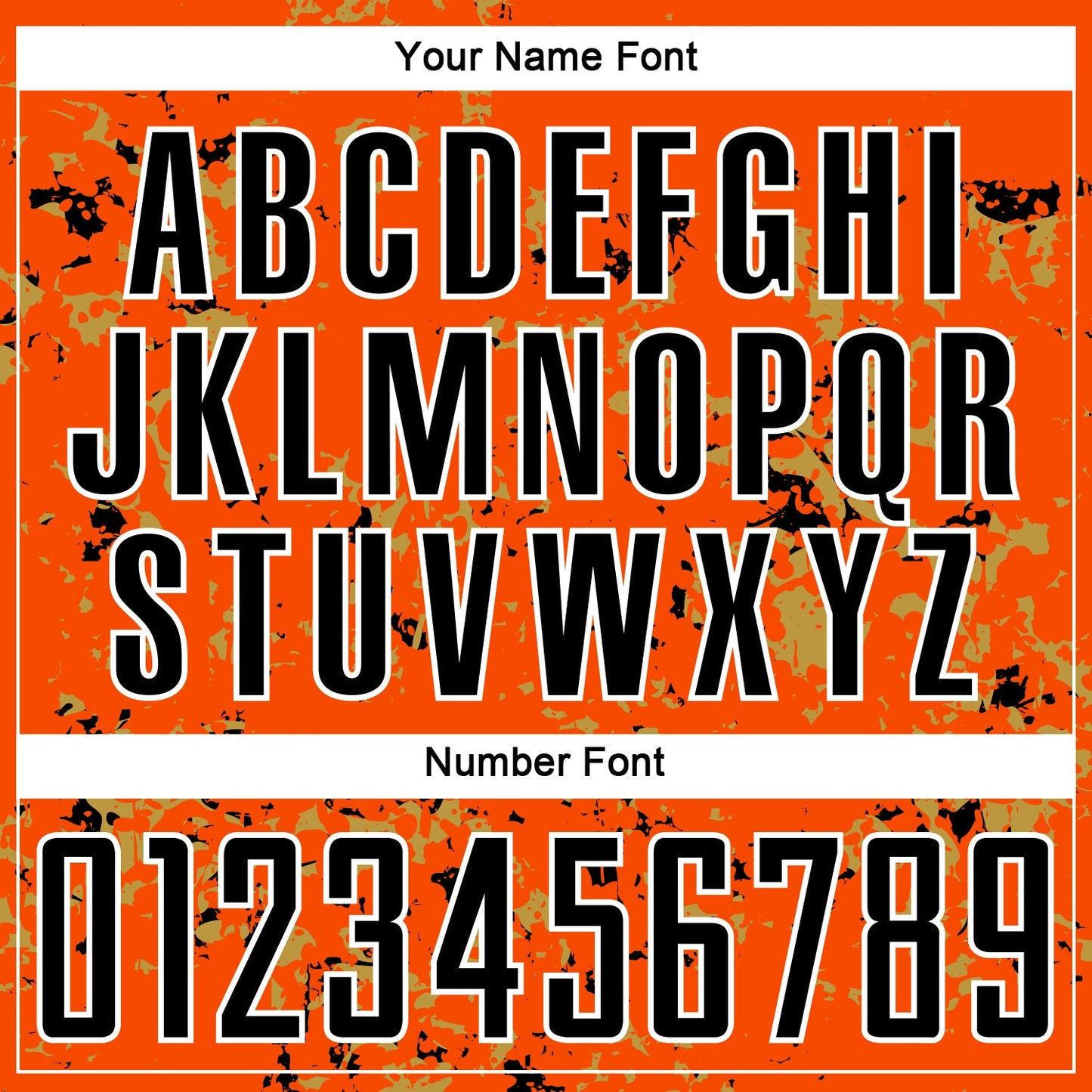 Custom Orange Black-Old Gold Abstract Fragment Art Sublimation Soccer Uniform Jersey - Sky-Custom