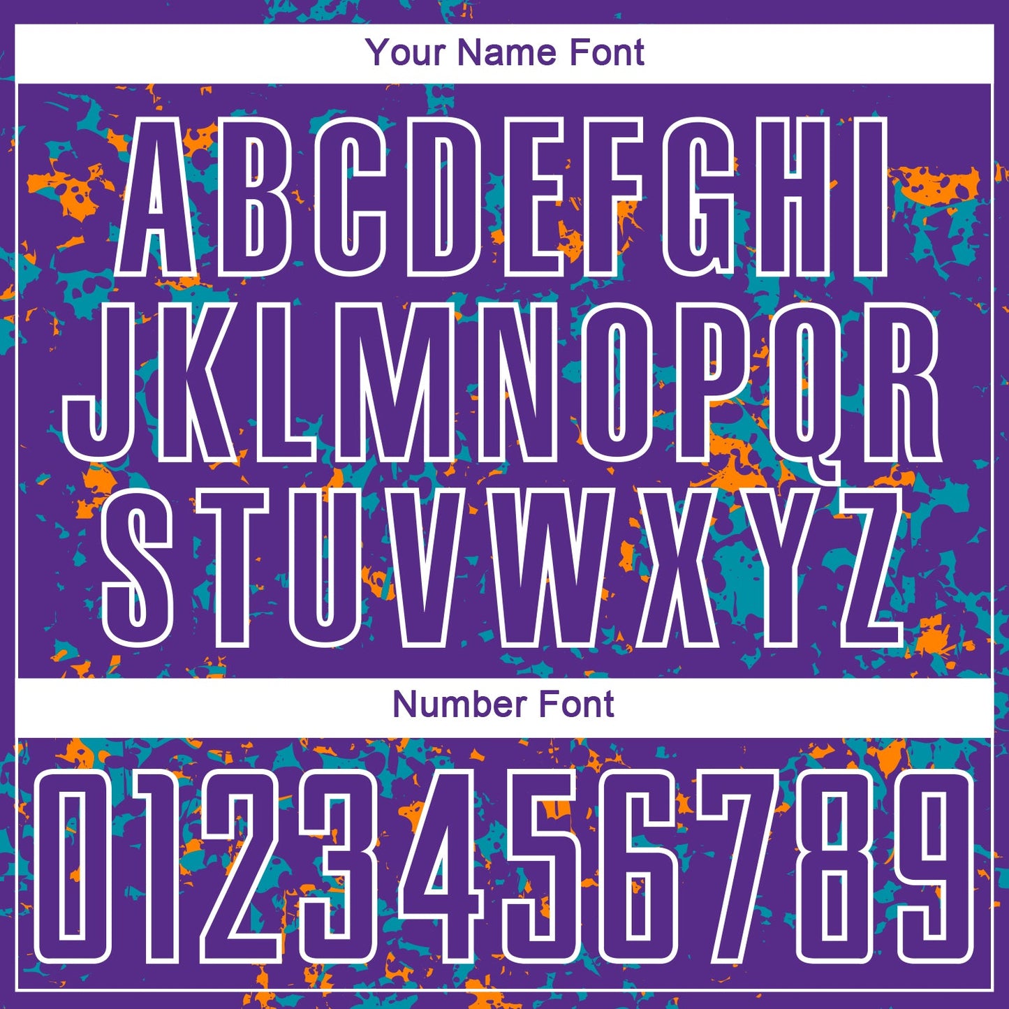 Custom Purple Bay Orange-Teal Abstract Fragment Art Sublimation Soccer Uniform Jersey - Sky-Custom