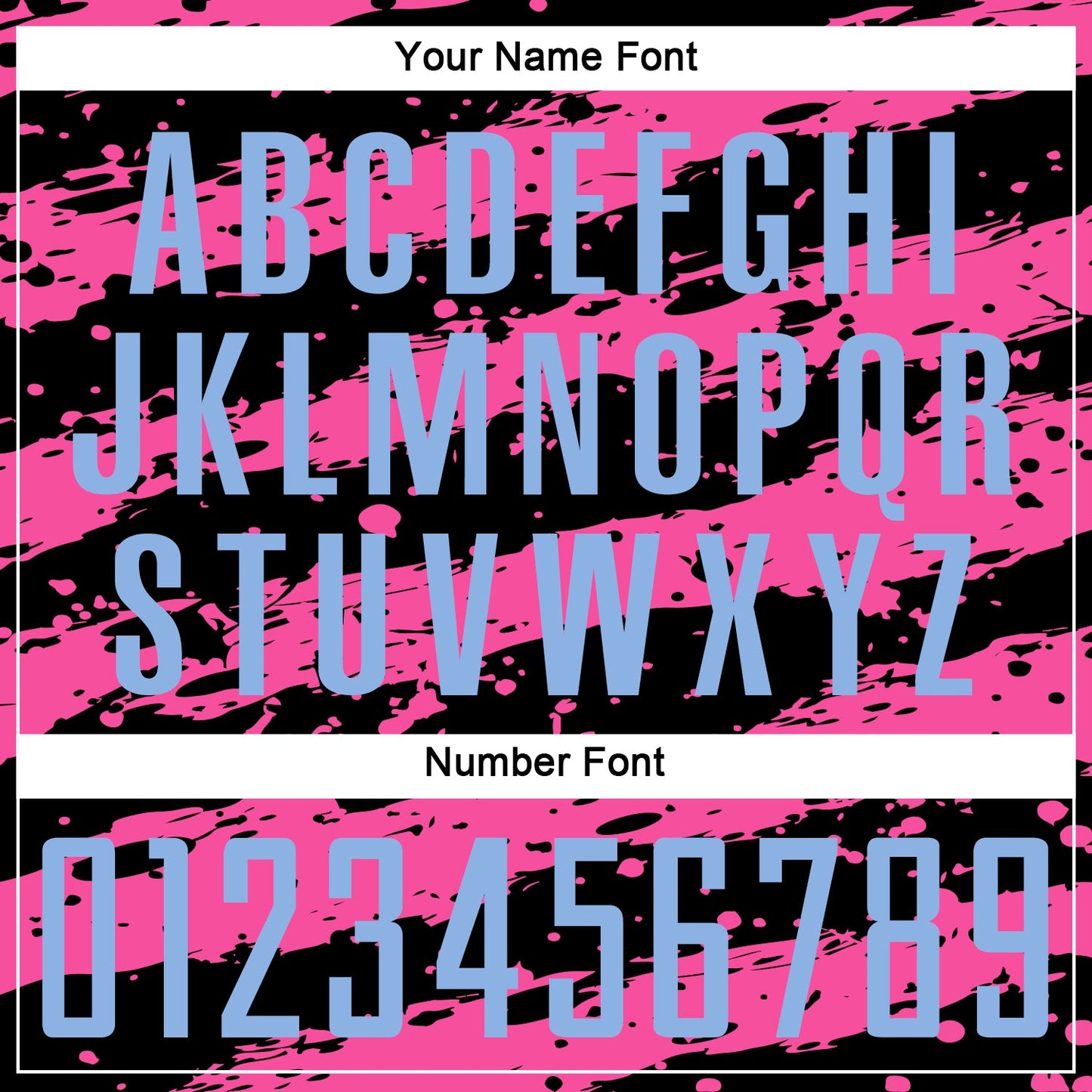 Custom Black Light Blue-Pink Splash Sublimation Soccer Uniform Jersey - Sky-Custom