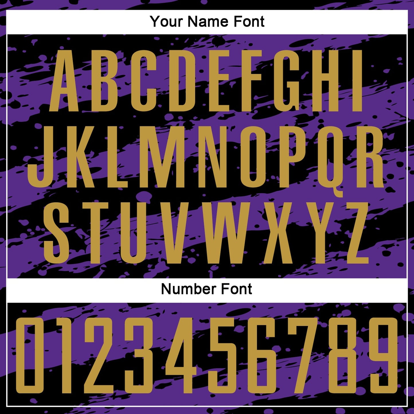 Custom Black Old Gold-Purple Splash Sublimation Soccer Uniform Jersey - Sky-Custom