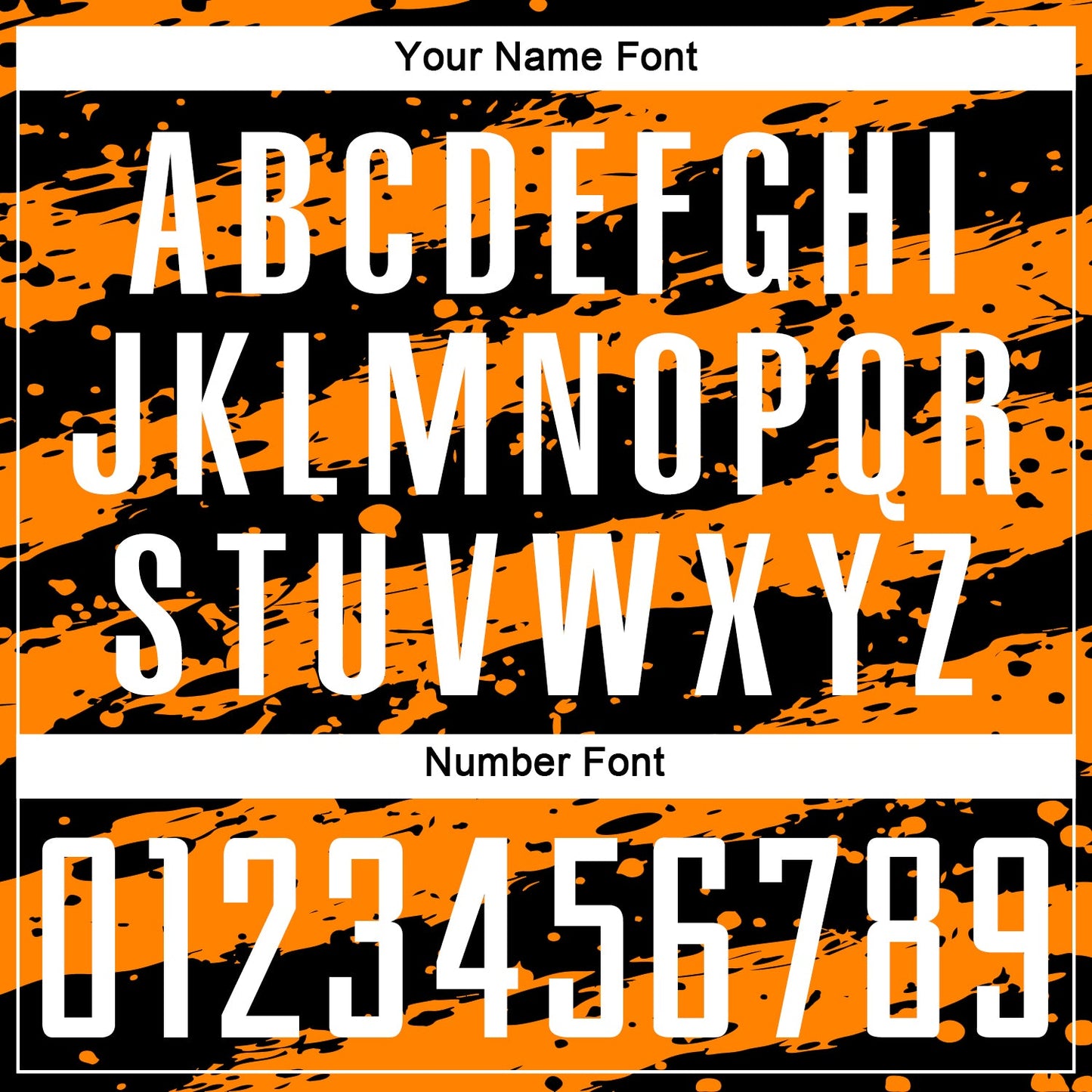 Custom Black White-Bay Orange Splash Sublimation Soccer Uniform Jersey - Sky-Custom