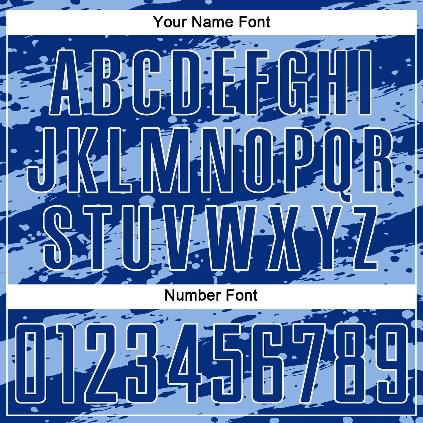 Custom Royal Light Blue-White Splash Sublimation Soccer Uniform Jersey - Sky-Custom