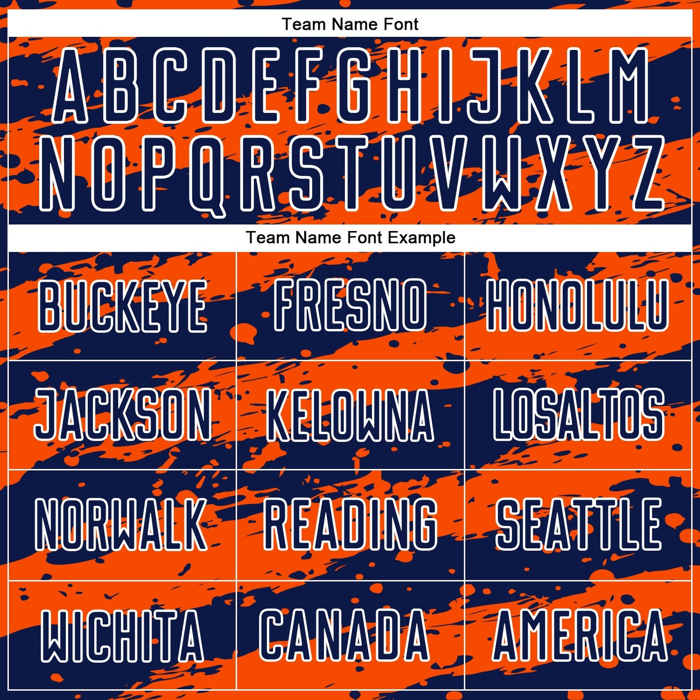Custom Navy Orange-White Splash Sublimation Soccer Uniform Jersey - Sky-Custom