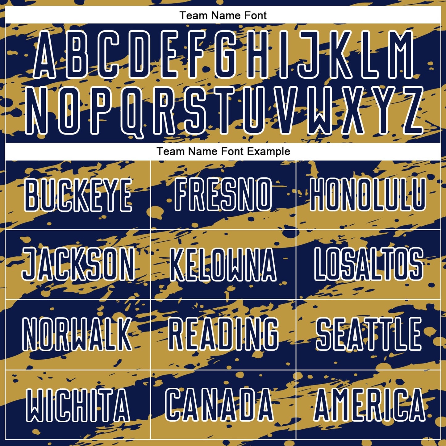 Custom Navy Old Gold-White Splash Sublimation Soccer Uniform Jersey - Sky-Custom