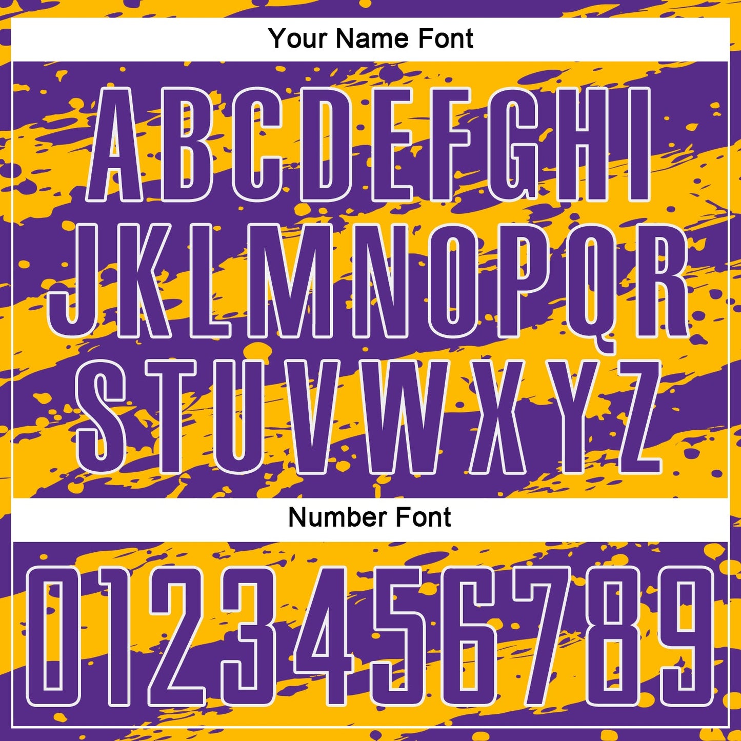 Custom Purple Gold-White Splash Sublimation Soccer Uniform Jersey - Sky-Custom
