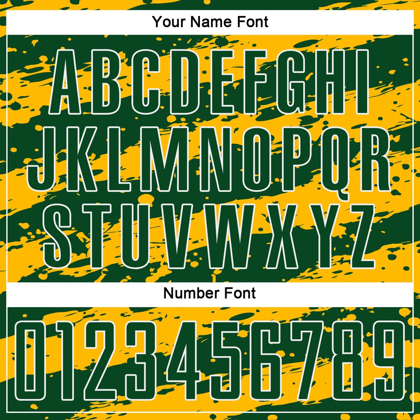 Custom Green Gold-White Splash Sublimation Soccer Uniform Jersey - Sky-Custom