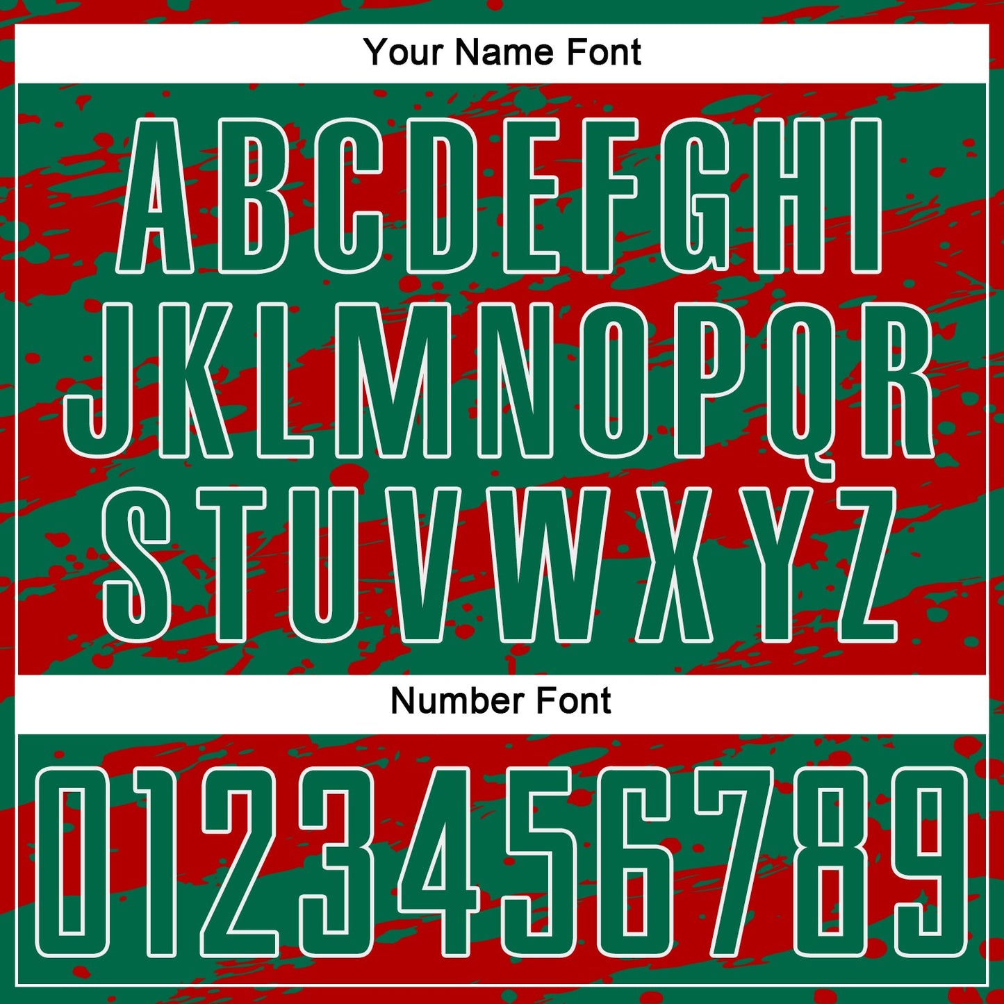 Custom Kelly Green Red-White Splash Sublimation Soccer Uniform Jersey - Sky-Custom