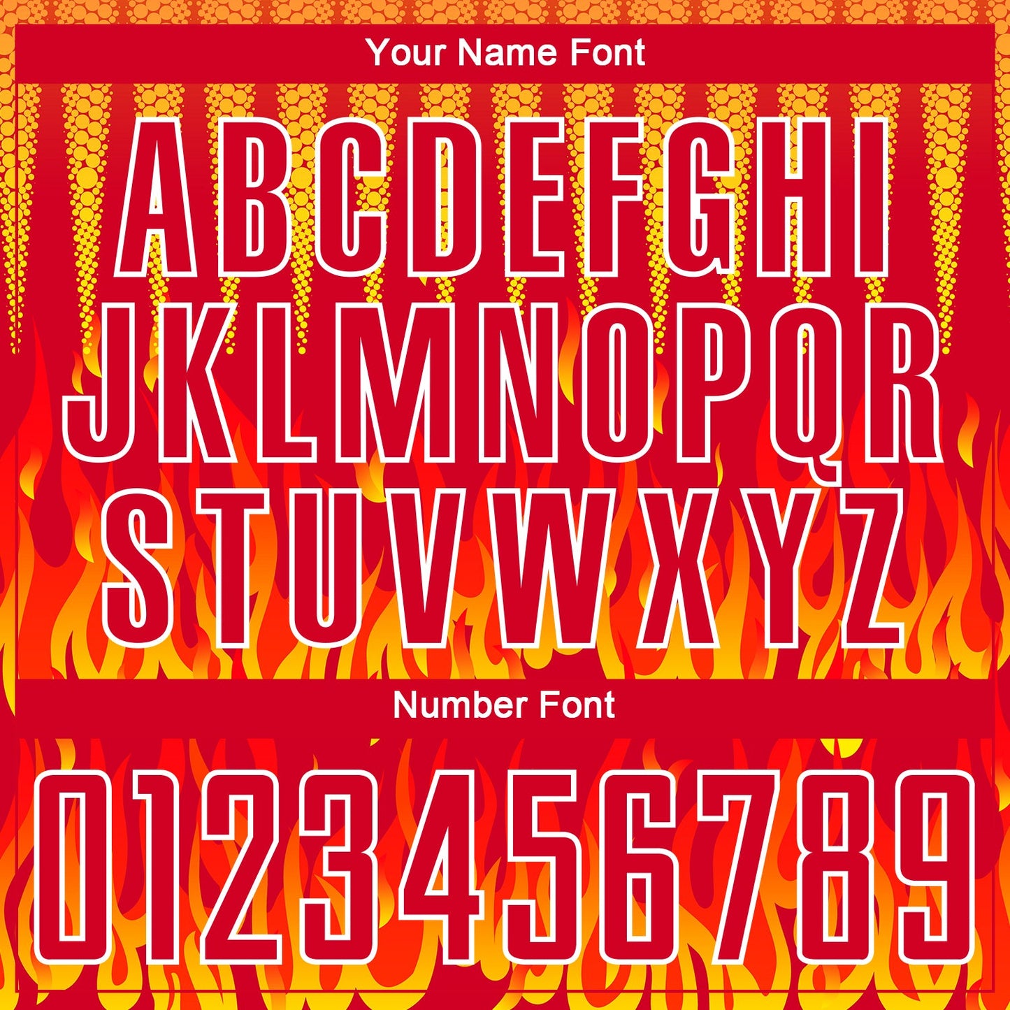 Custom Red Yellow-White Flame Sublimation Soccer Uniform Jersey - Sky-Custom