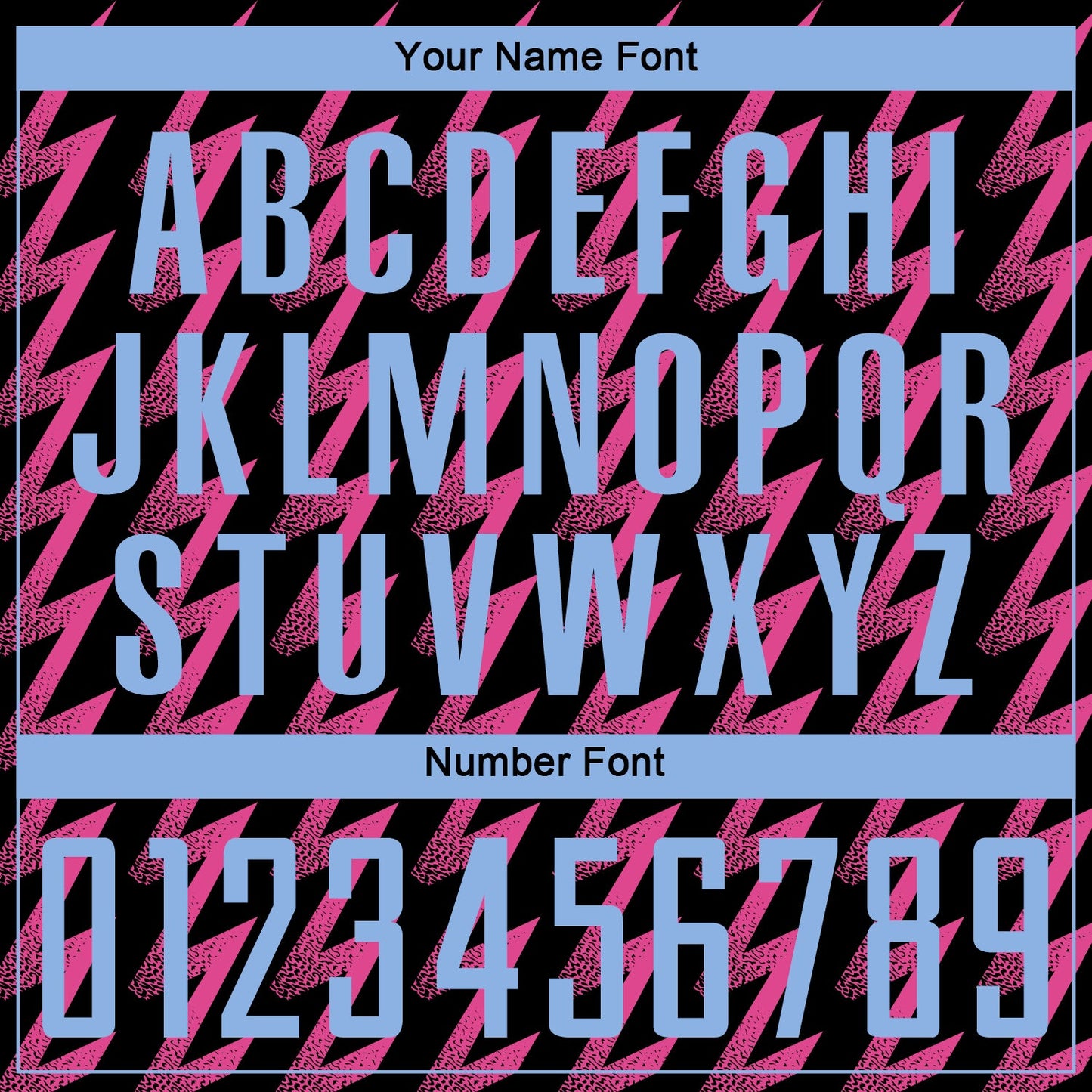 Custom Black Light Blue-Pink Zigzag Shape Sublimation Soccer Uniform Jersey - Sky-Custom