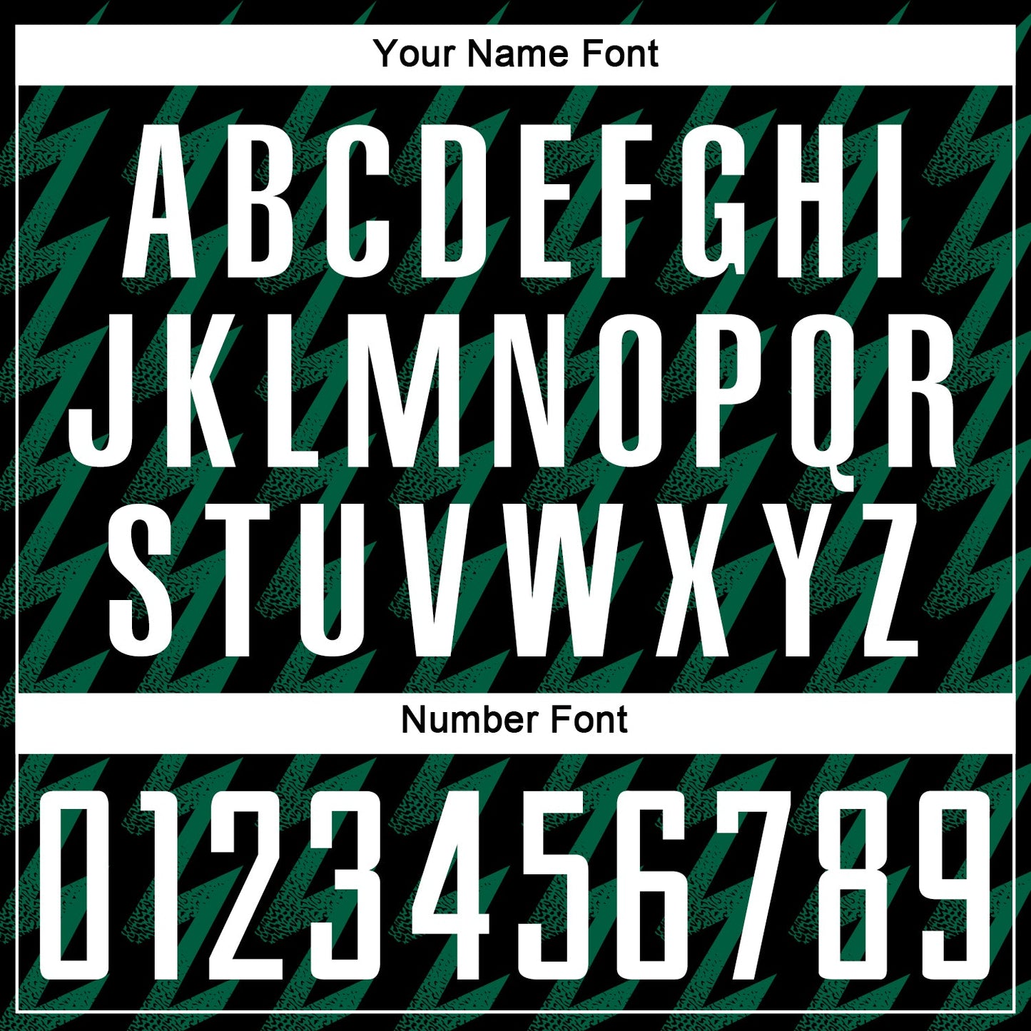 Custom Black White-Kelly Green Zigzag Shape Sublimation Soccer Uniform Jersey - Sky-Custom