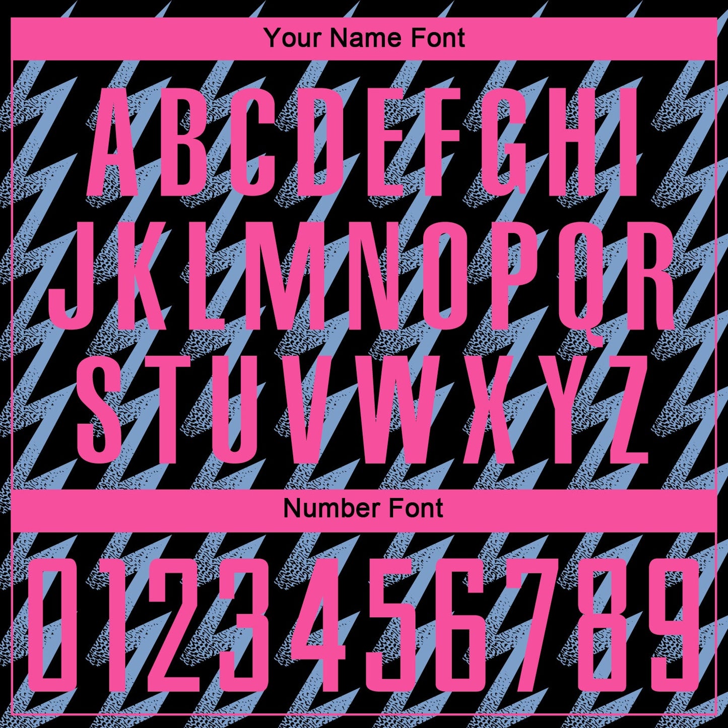 Custom Black Pink-Light Blue Zigzag Shape Sublimation Soccer Uniform Jersey - Sky-Custom