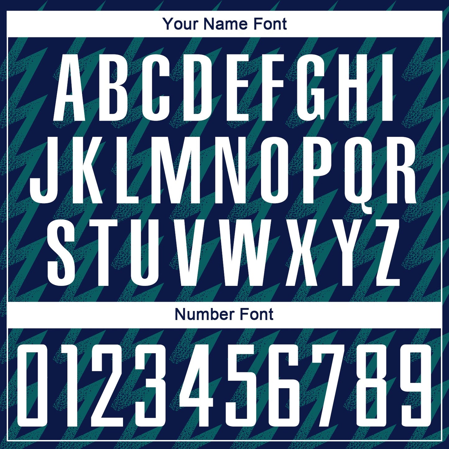 Custom Navy White-Teal Zigzag Shape Sublimation Soccer Uniform Jersey - Sky-Custom