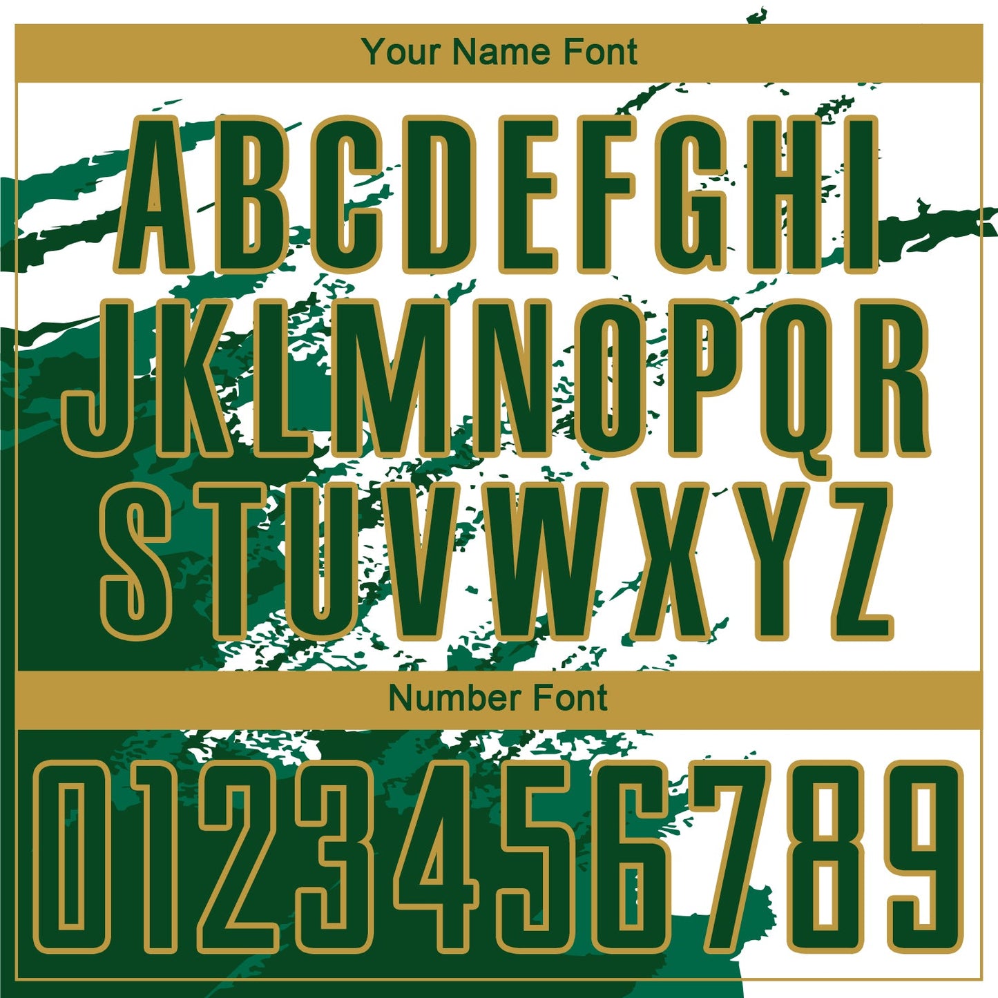 Custom White Green Kelly Green-Gold Abstract Fragment Art Splash Sublimation Soccer Uniform Jersey - Sky-Custom