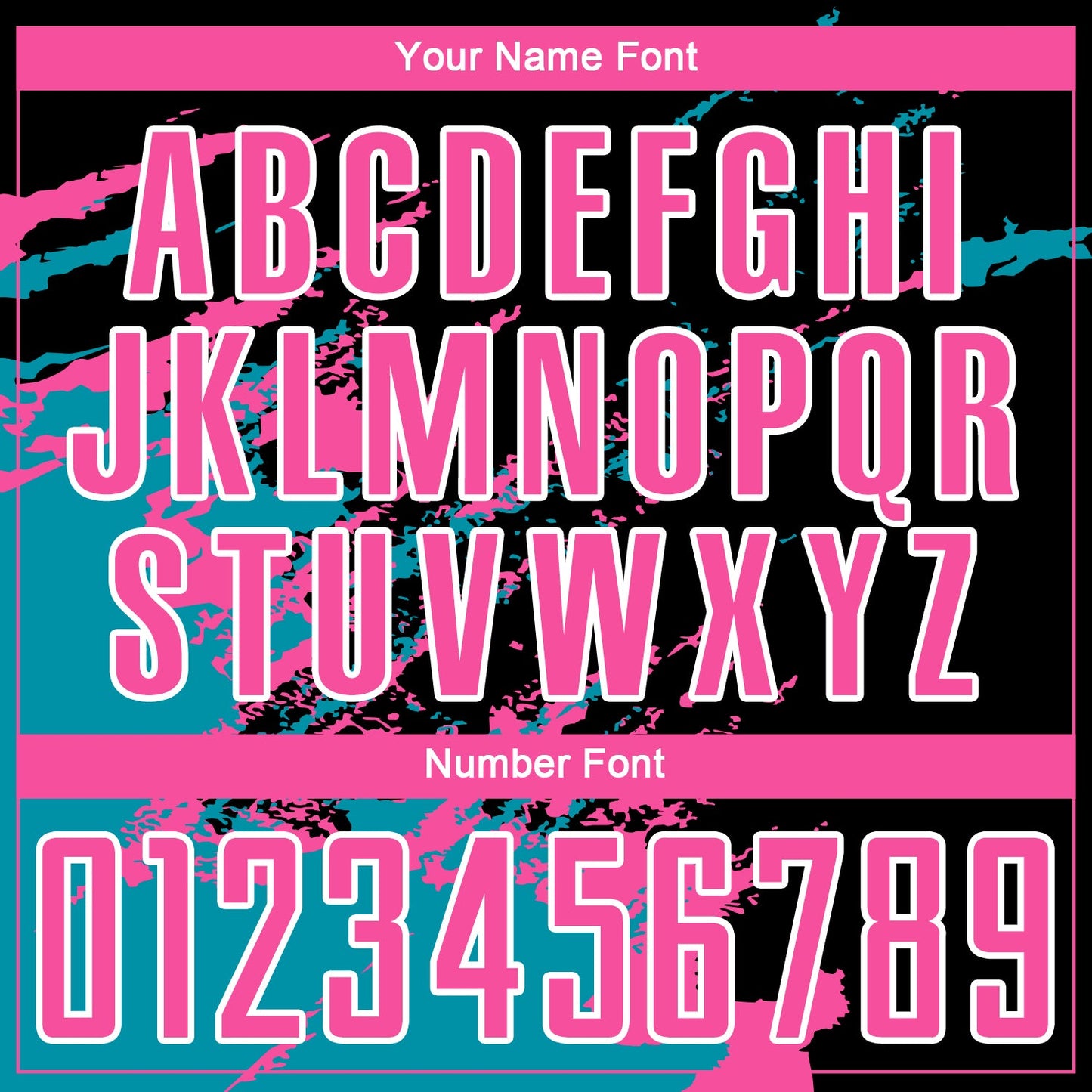 Custom Black Pink-Teal Abstract Fragment Art Splash Sublimation Soccer Uniform Jersey - Sky-Custom