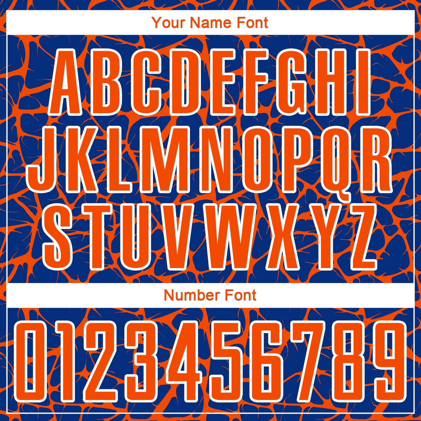 Custom Royal Orange-White Abstract Network Splash Sublimation Soccer Uniform Jersey - Sky-Custom