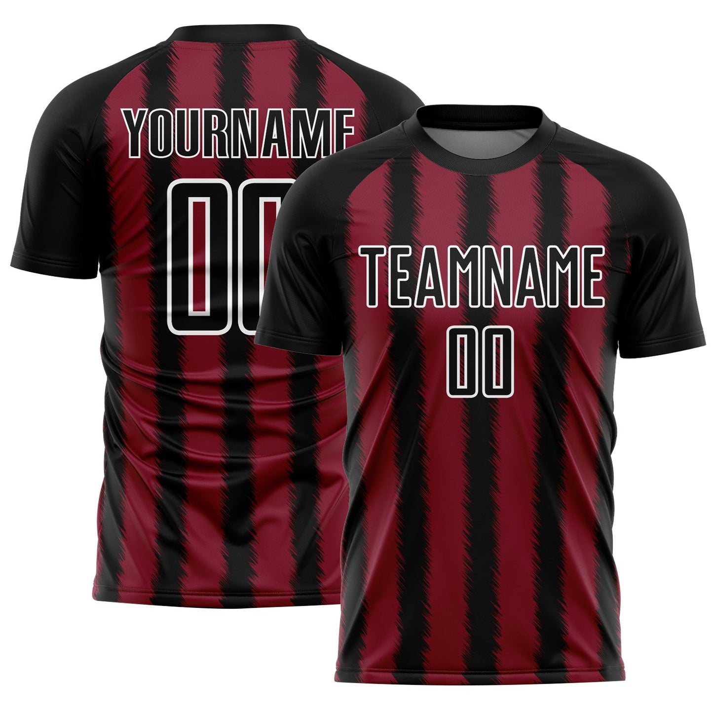 Custom Black Crimson-White Line Sublimation Soccer Uniform Jersey - Sky-Custom