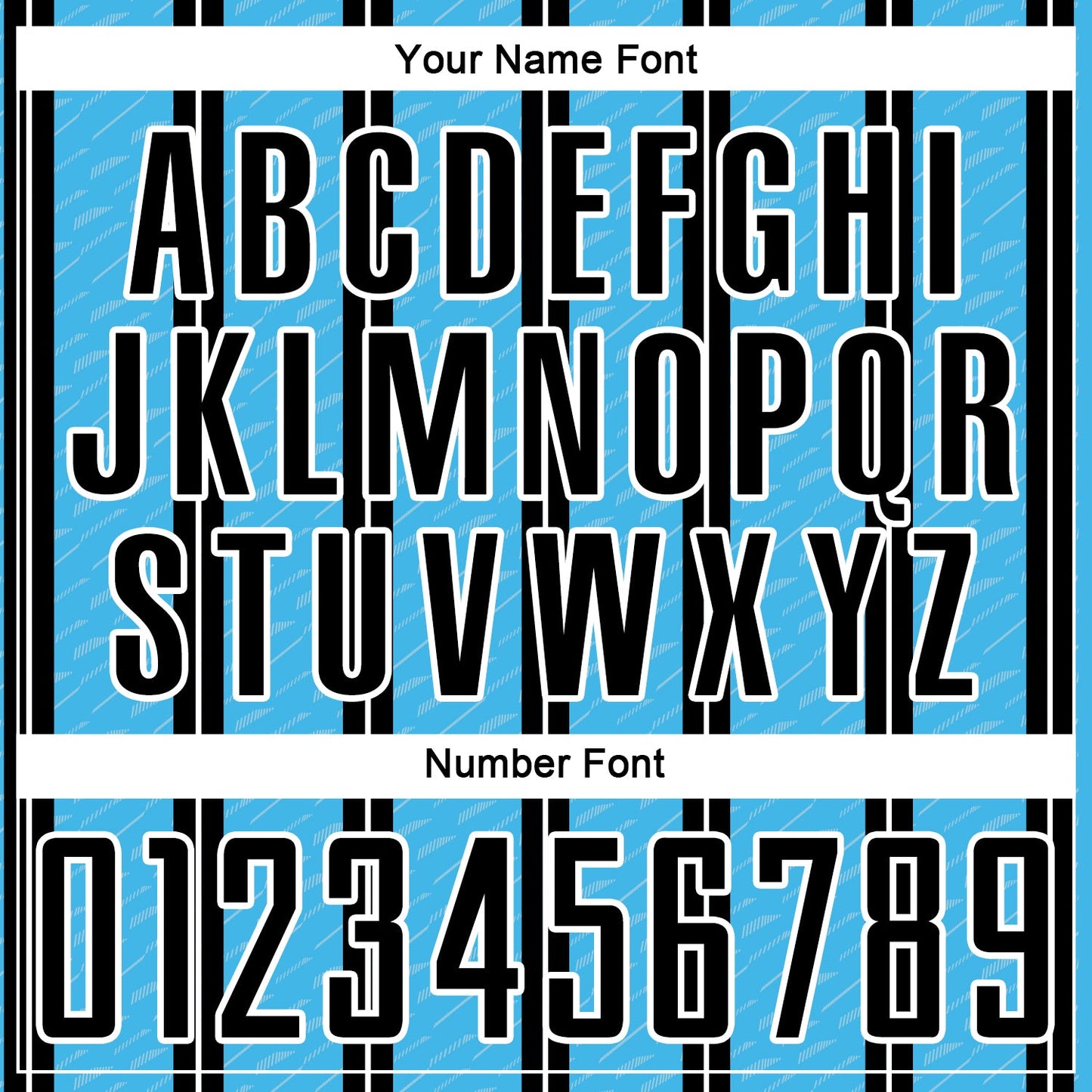 Custom Black Sky Blue-White Line Sublimation Soccer Uniform Jersey - Sky-Custom