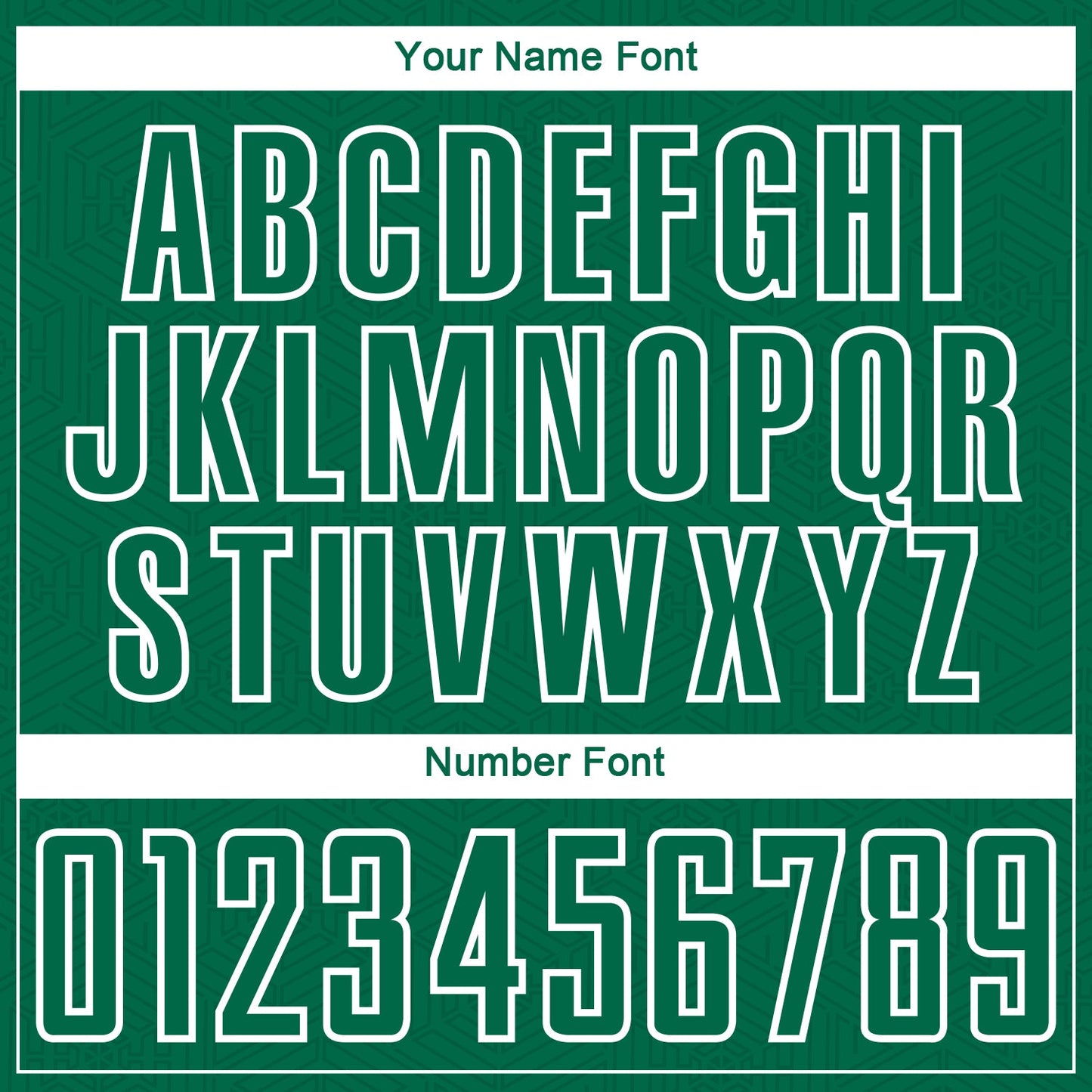 Custom Kelly Green White Geometric Shape Sublimation Soccer Uniform Jersey - Sky-Custom