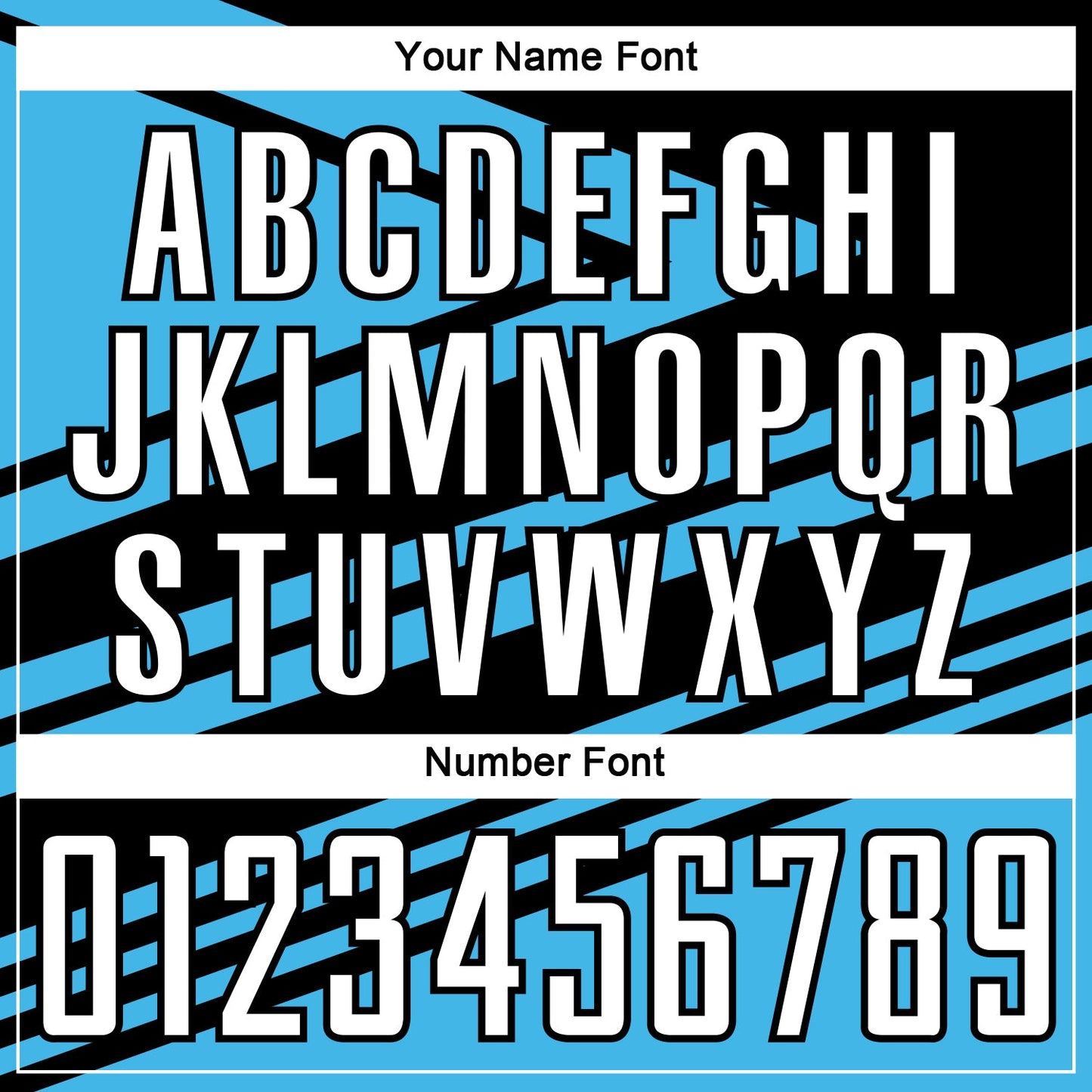 Custom Sky Blue White-Black Line Sublimation Soccer Uniform Jersey - Sky-Custom