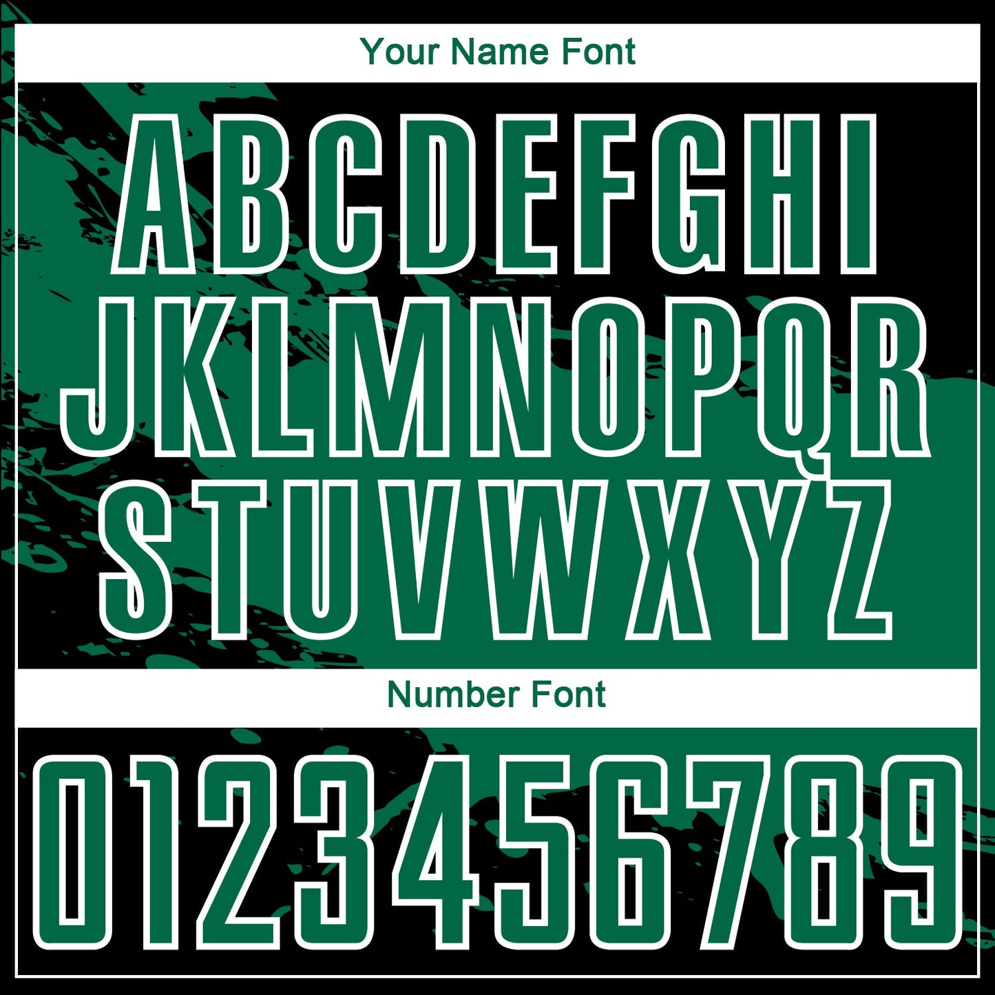 Custom Black Kelly Green-White Splash Sublimation Soccer Uniform Jersey - Sky-Custom