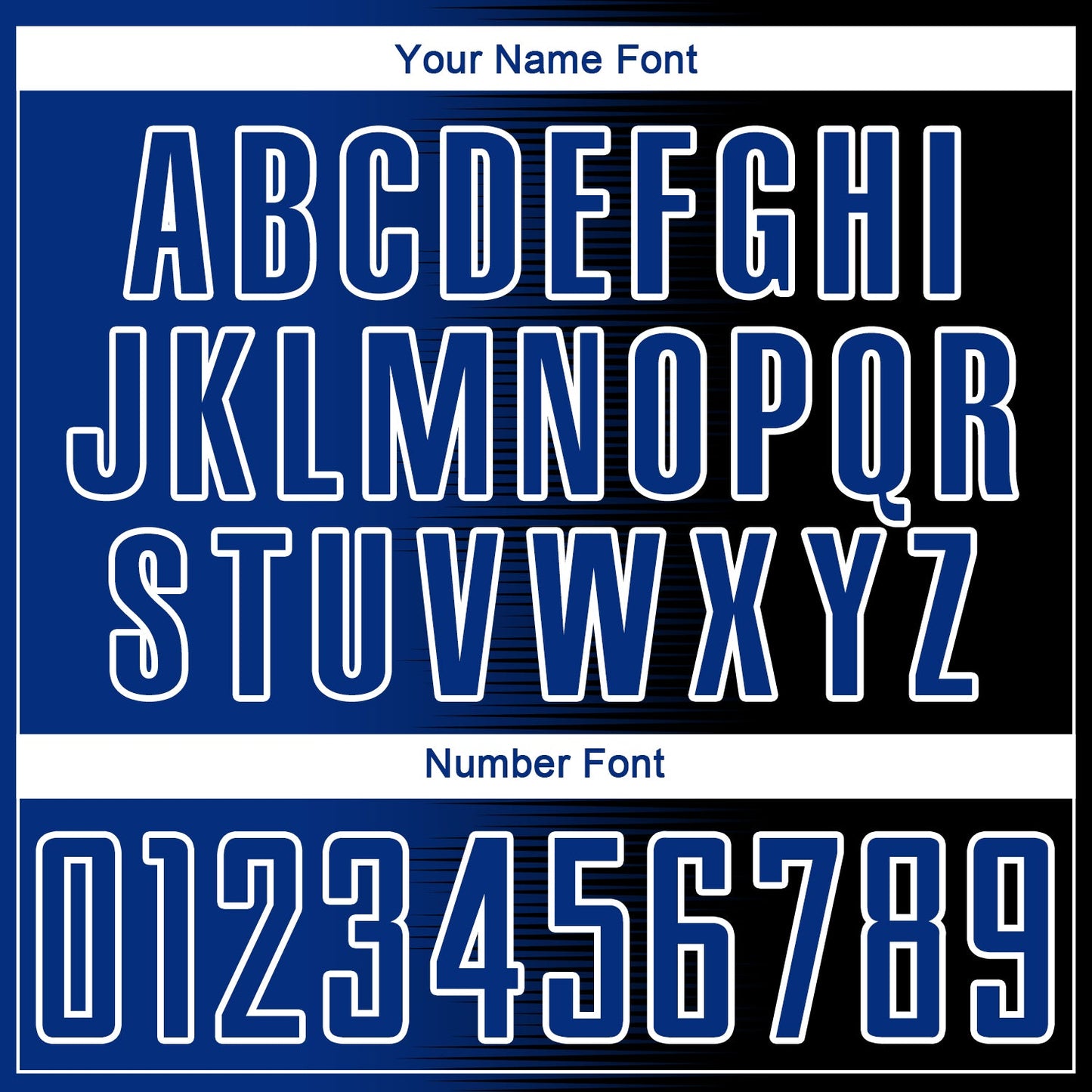 Custom Black Royal-White Gradient Line Sublimation Soccer Uniform Jersey - Sky-Custom