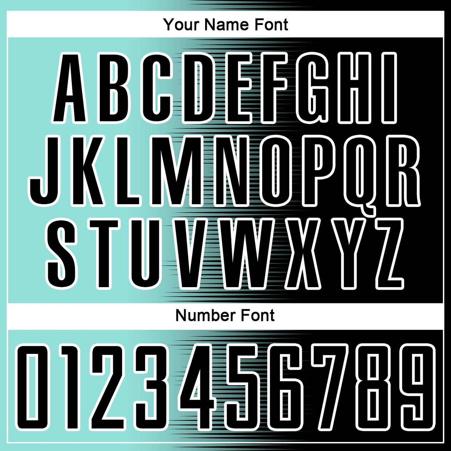 Custom Black Ice Blue-White Gradient Line Sublimation Soccer Uniform Jersey - Sky-Custom