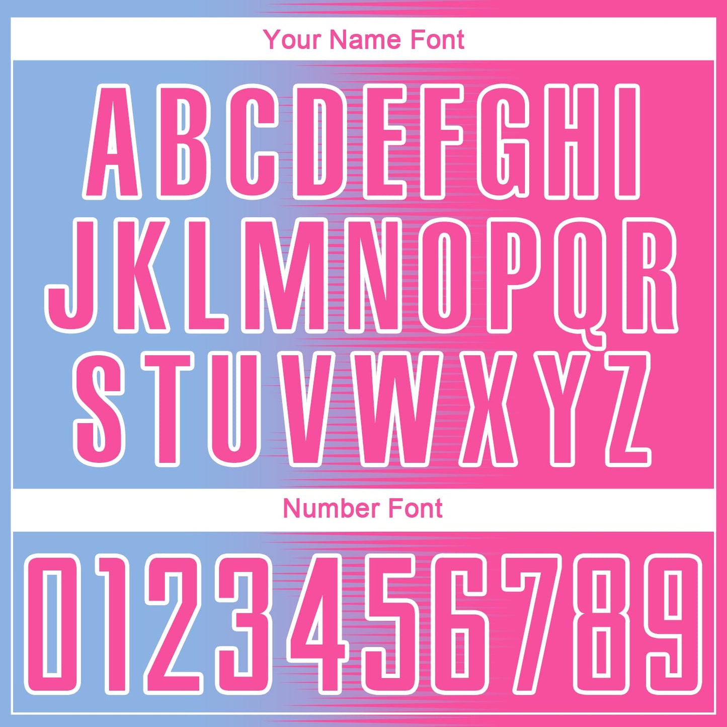 Custom Light Blue Pink-White Gradient Line Sublimation Soccer Uniform Jersey - Sky-Custom