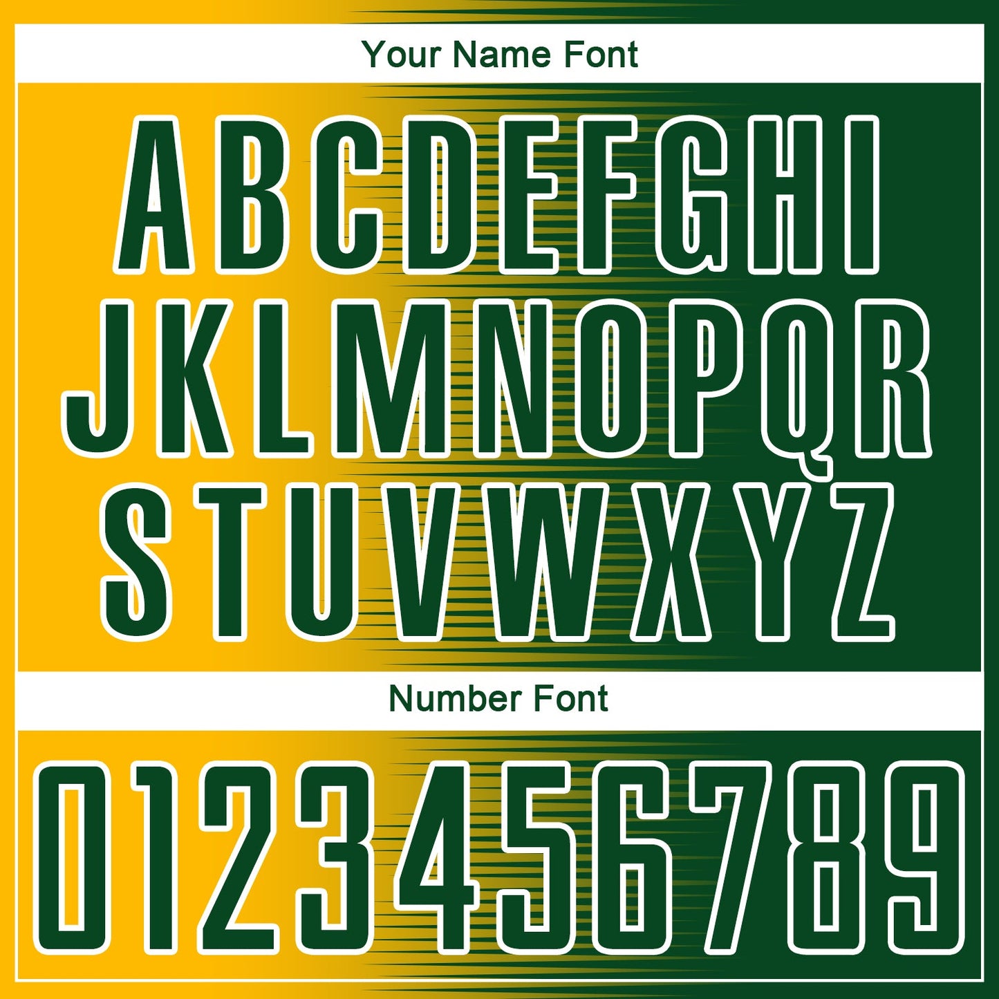 Custom Green Gold-White Gradient Line Sublimation Soccer Uniform Jersey - Sky-Custom